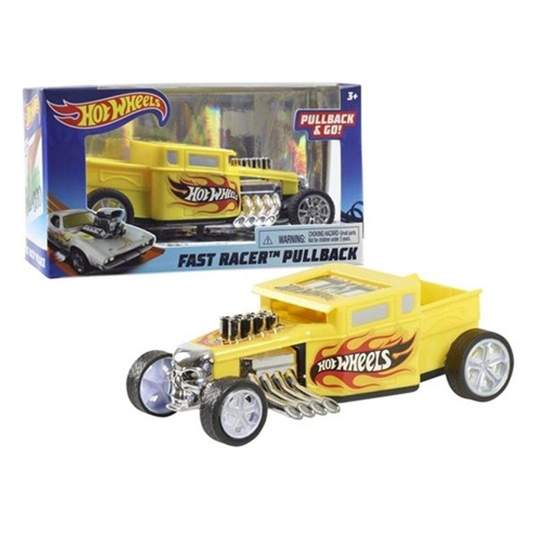 Vehículo Pullback Fast Racers a Fricción Escala 1:55 de Hot Wheels-0