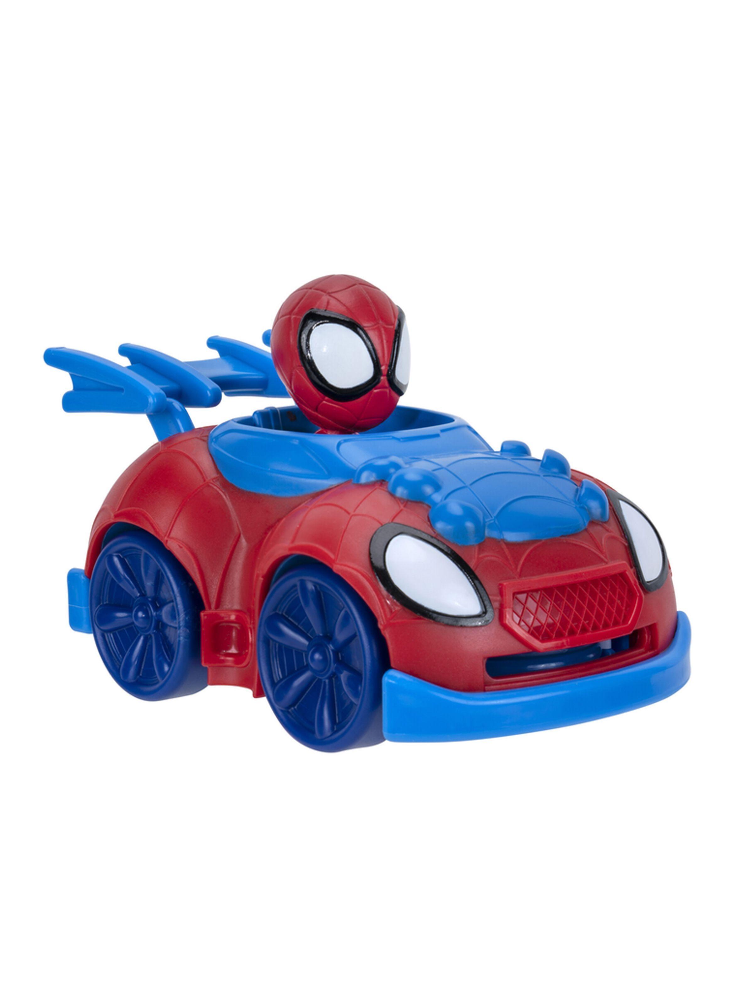 Figura Spider Man Auto Lanza Disco Marvel de Intek-0