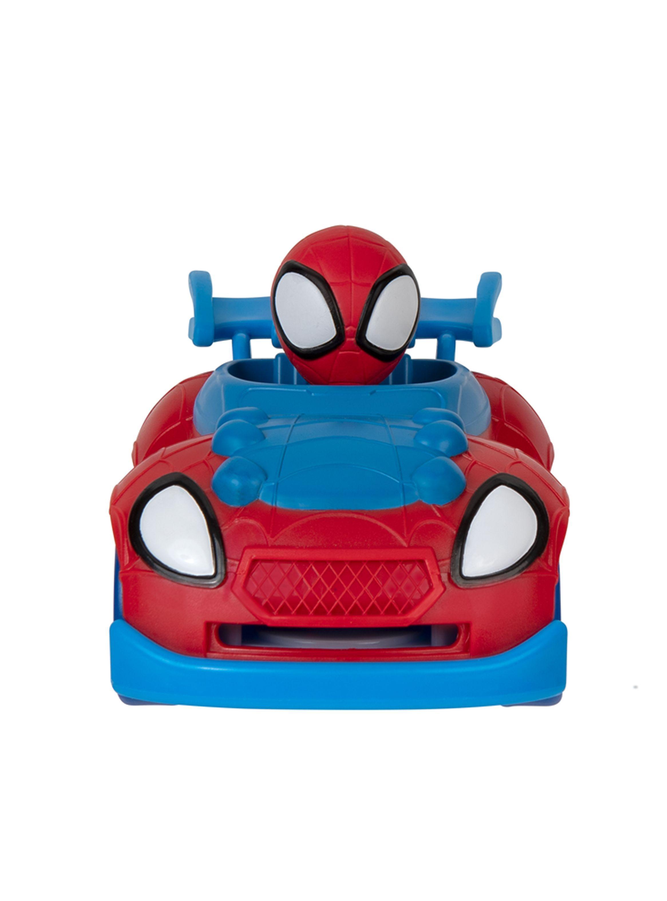 Figura Spider Man Auto Lanza Disco Marvel de Intek-1