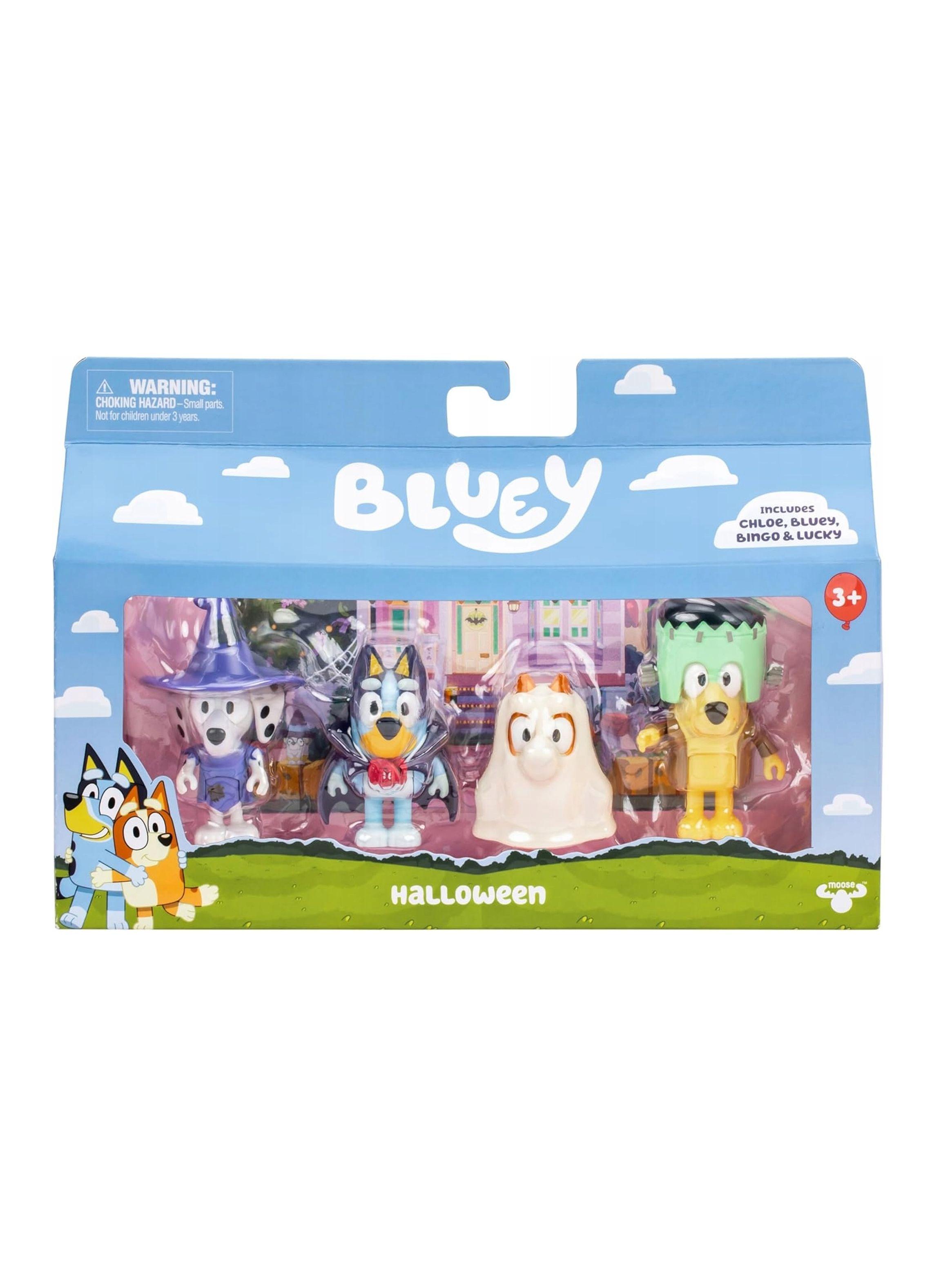 Pack Set 4 Figuras Familia De Bluey Disfraces Halloween de Moose-2