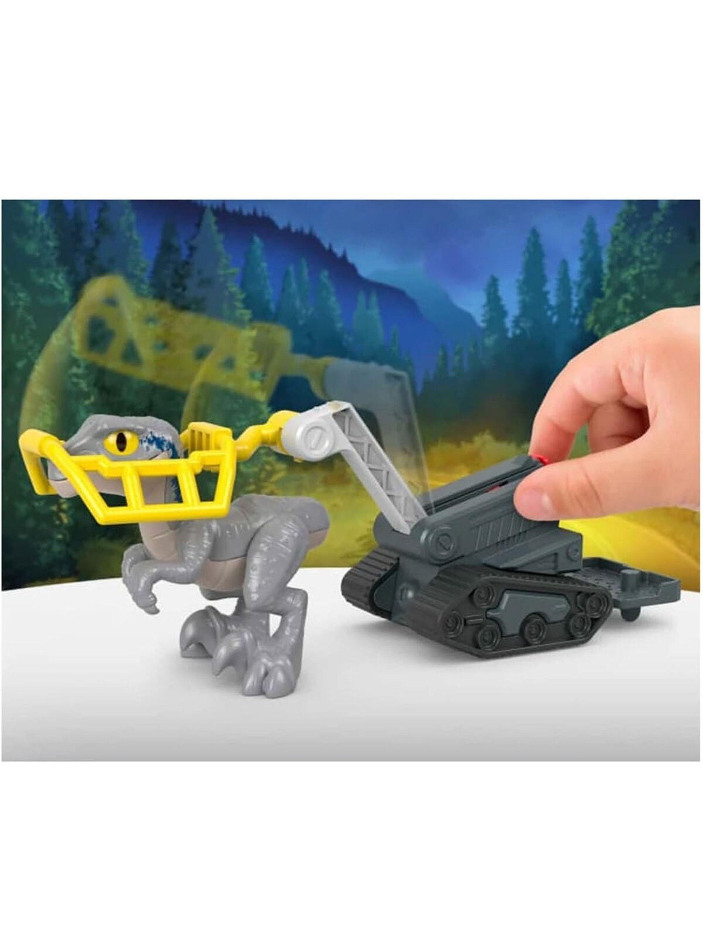 Dinosaurio Captura al Velociraptor Blue de Jurassic World de Imaginext-4