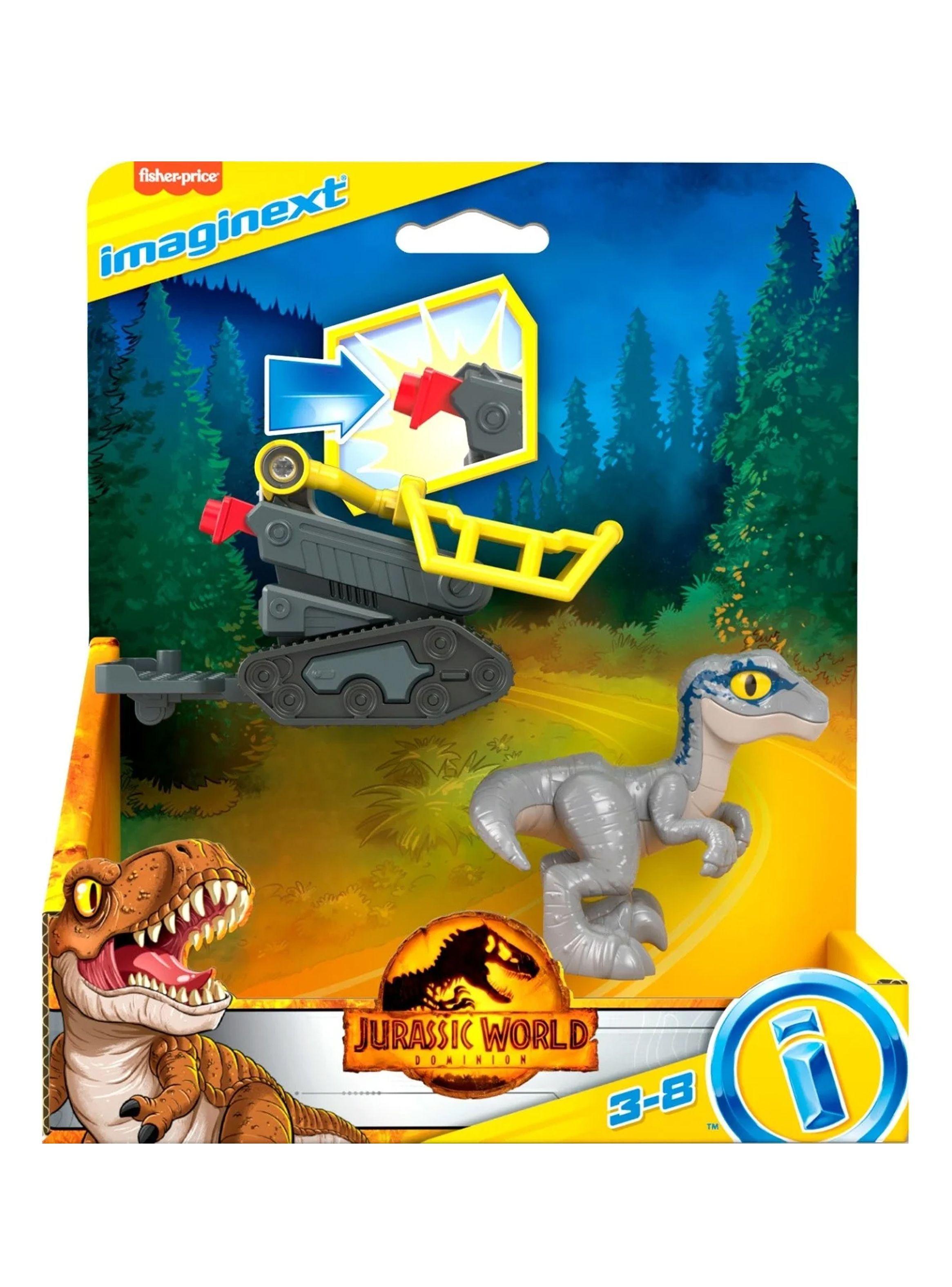 Dinosaurio Captura al Velociraptor Blue de Jurassic World de Imaginext-5