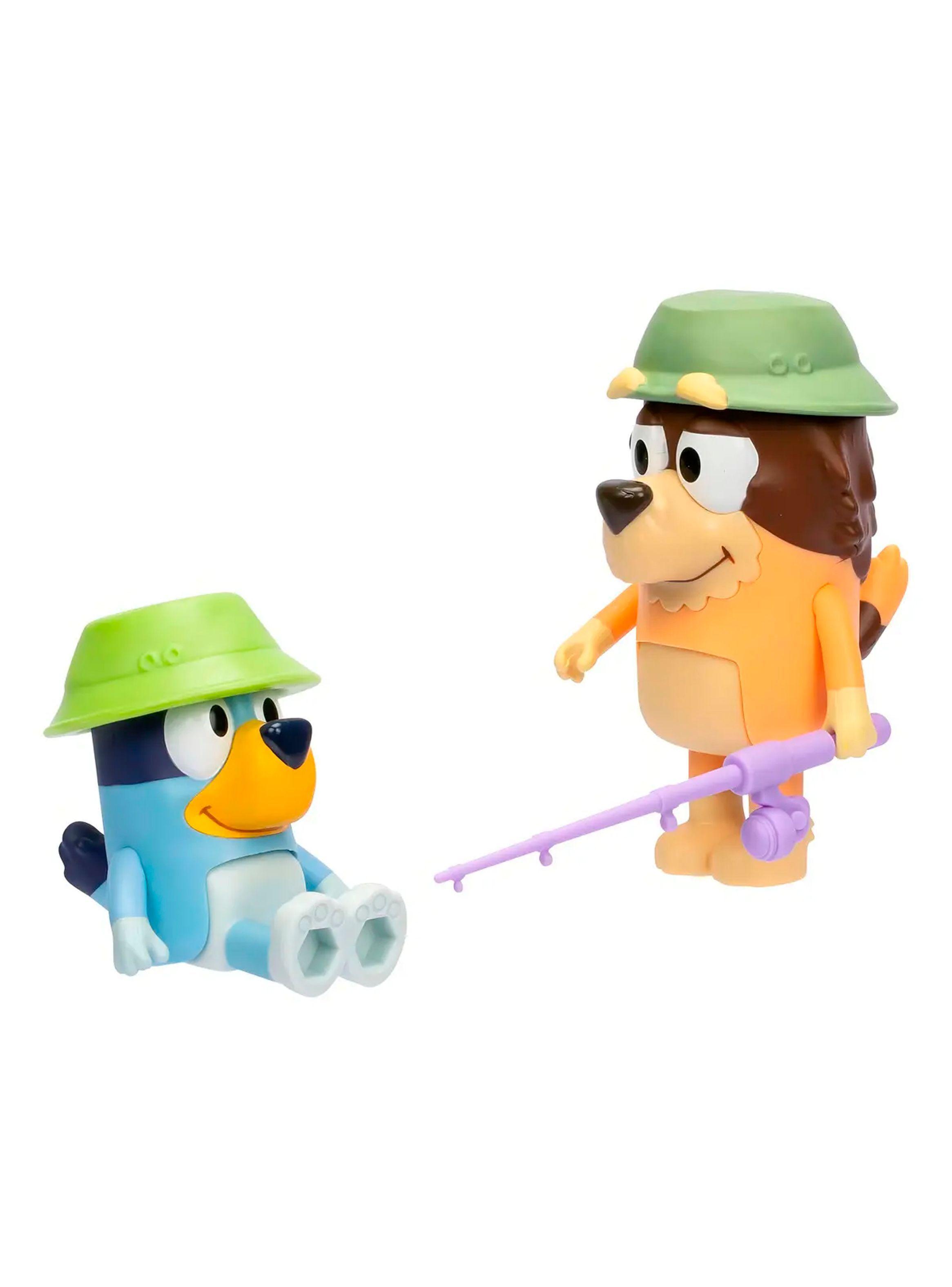 Pack 2 Figuras de Abuelo y Bluey De Pesca niños 3+-2