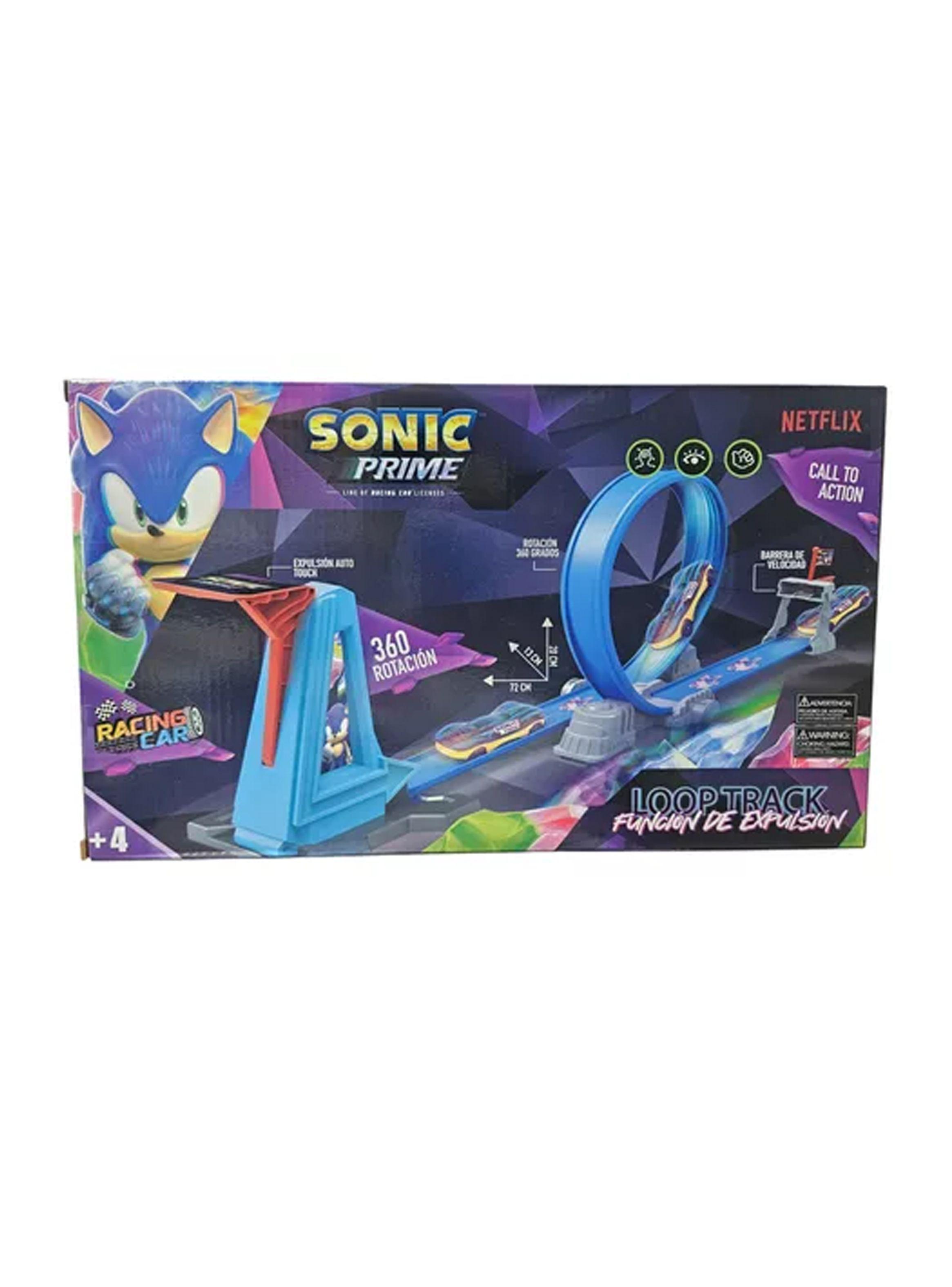 Autopista Racing Car Loop Track Sonic de Netflix-0