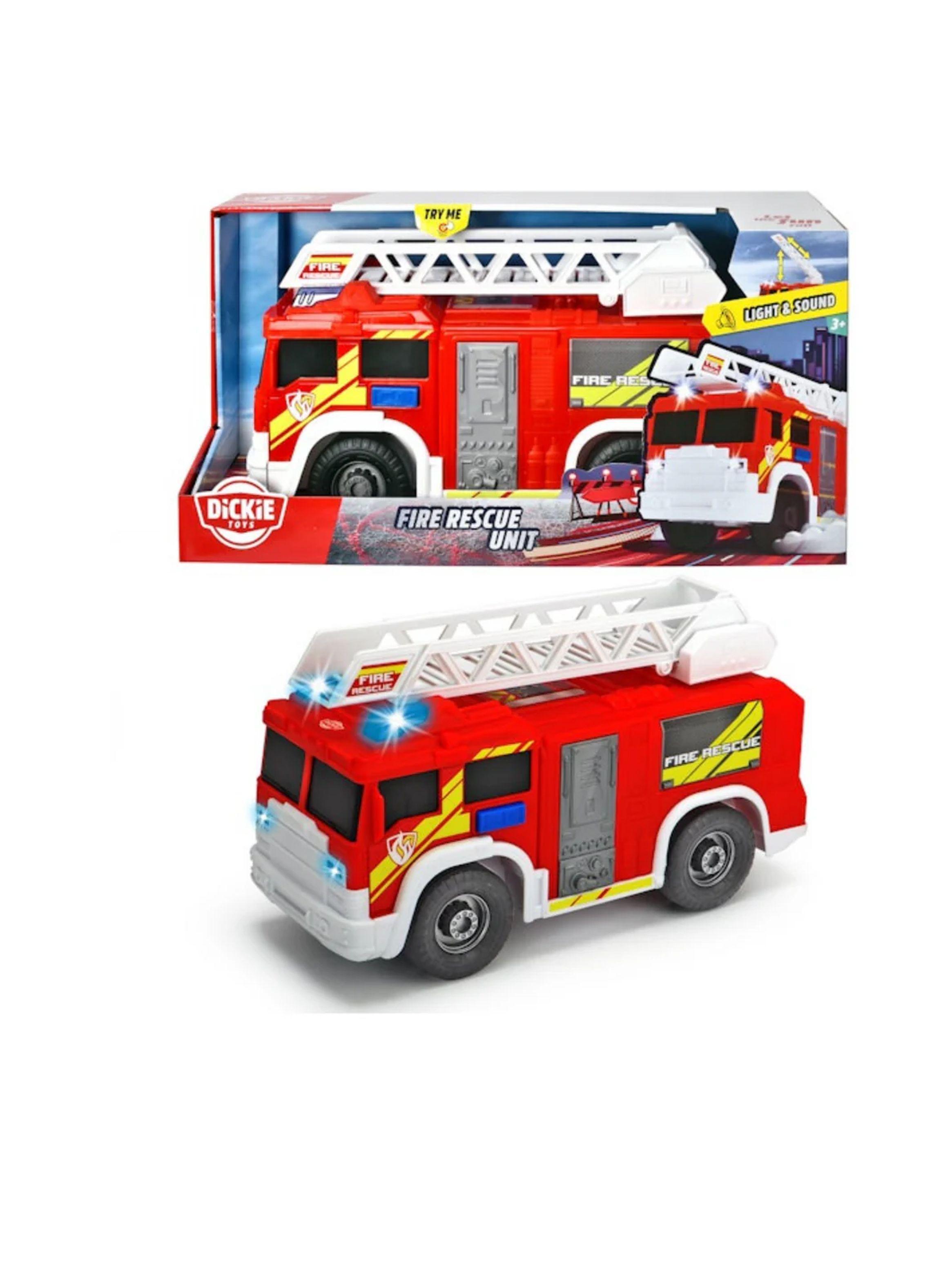 Vehículo de Emergencia Camión de Bomberos con Luces y Sonidos Mighty Fleet de Dickie Toys-0