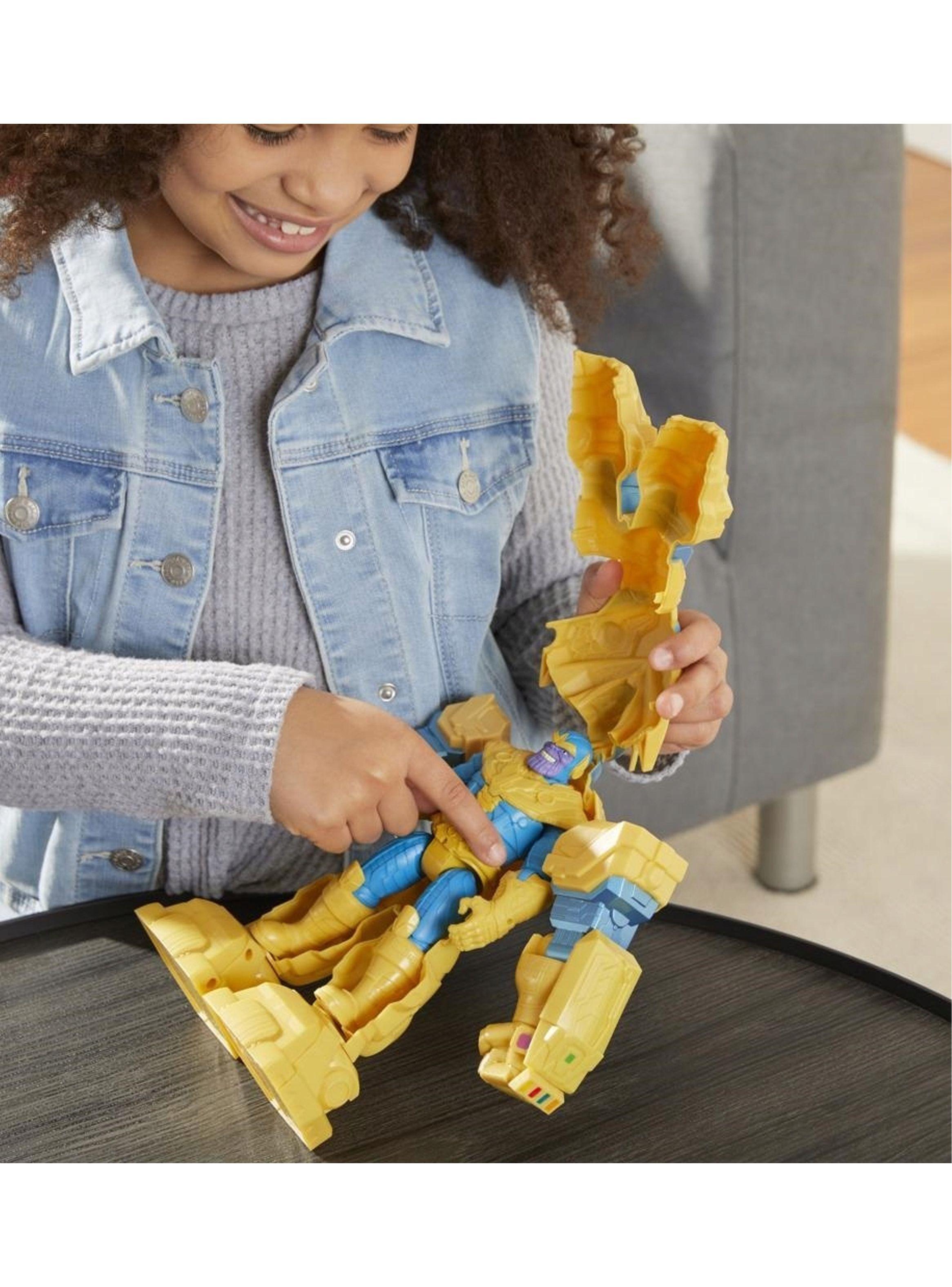 Figura De Acción Marvel Mech Strike Avengers Thanos de Hasbro-3