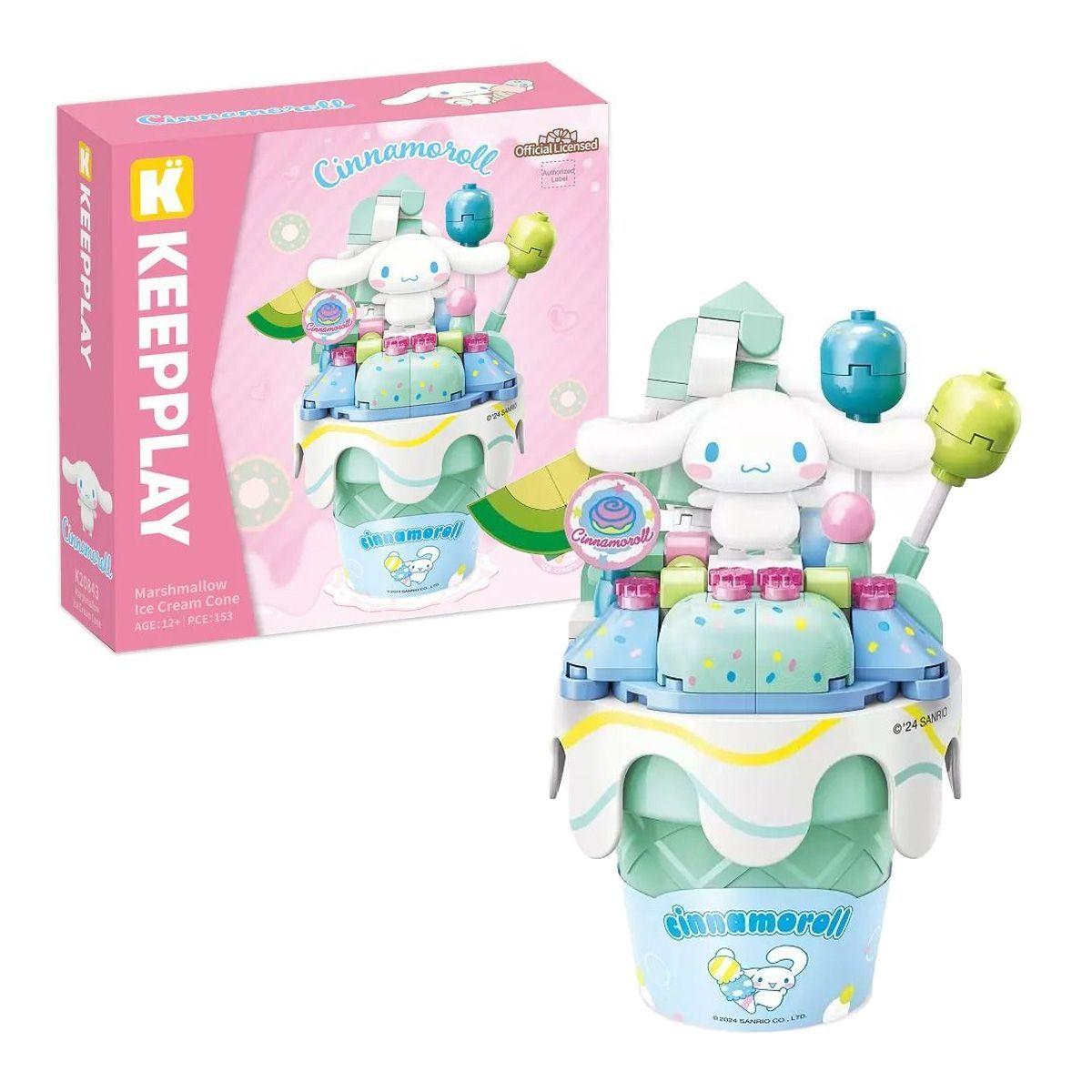 Figura Armable Cinnamoroll Helado Sanrio Bloques-0