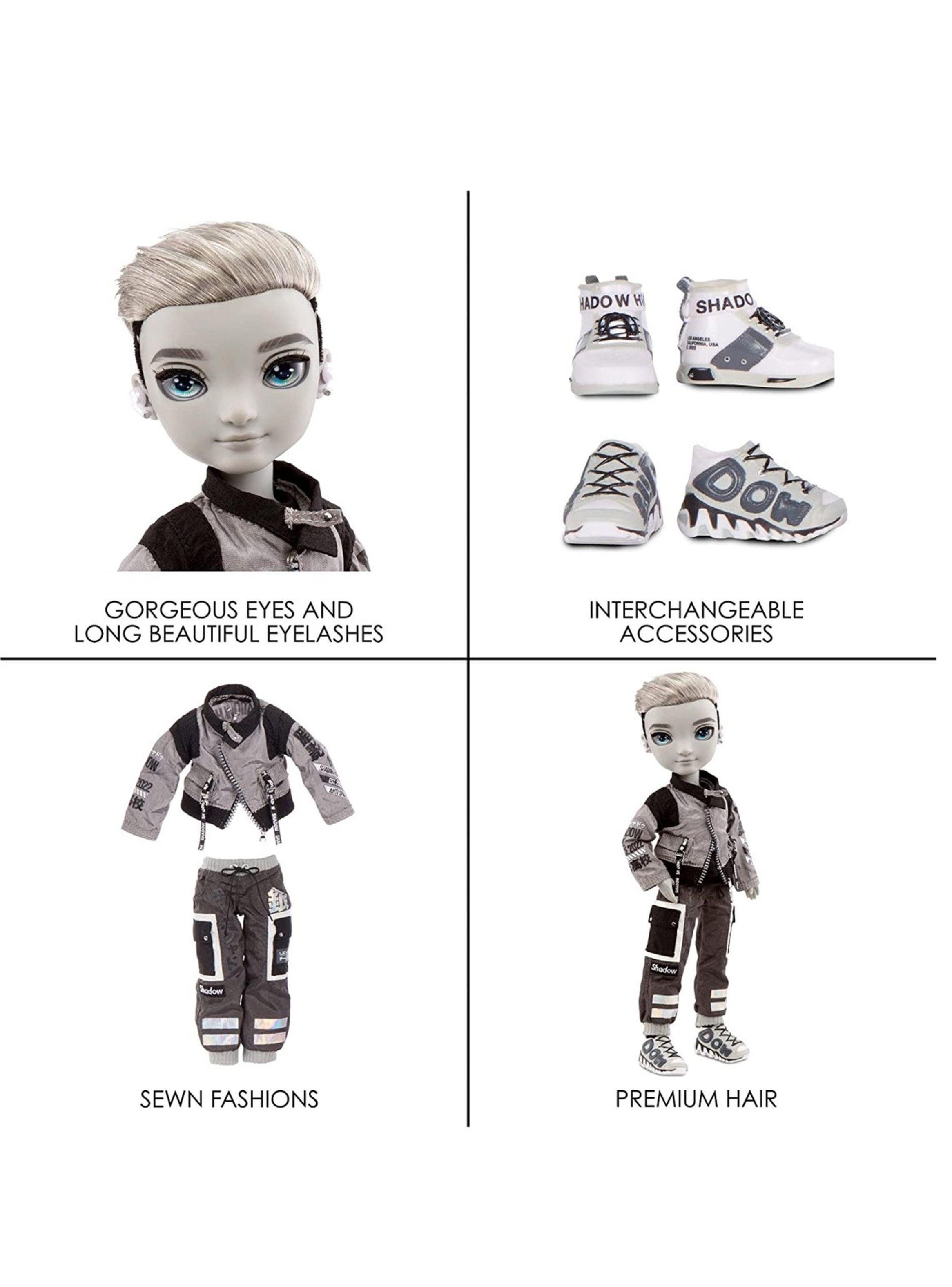 Muñeca Rainbow High Shadow Series Personaje Ash Silverstone Fashion Doll Con Mix & Match Outfits-3