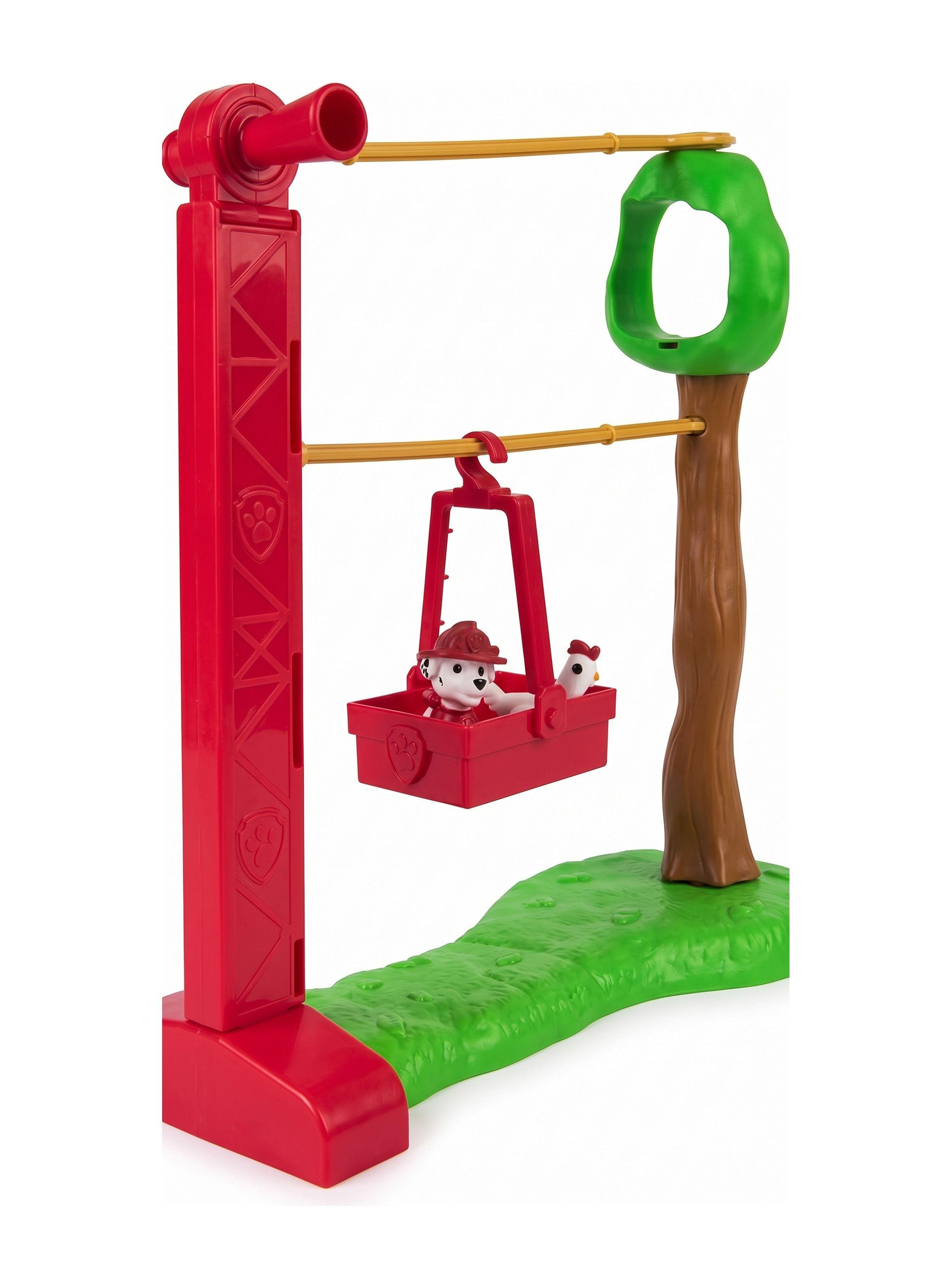 Juego Pista Teleferico Rescate Deslizador Marshall Paw Patrol-2