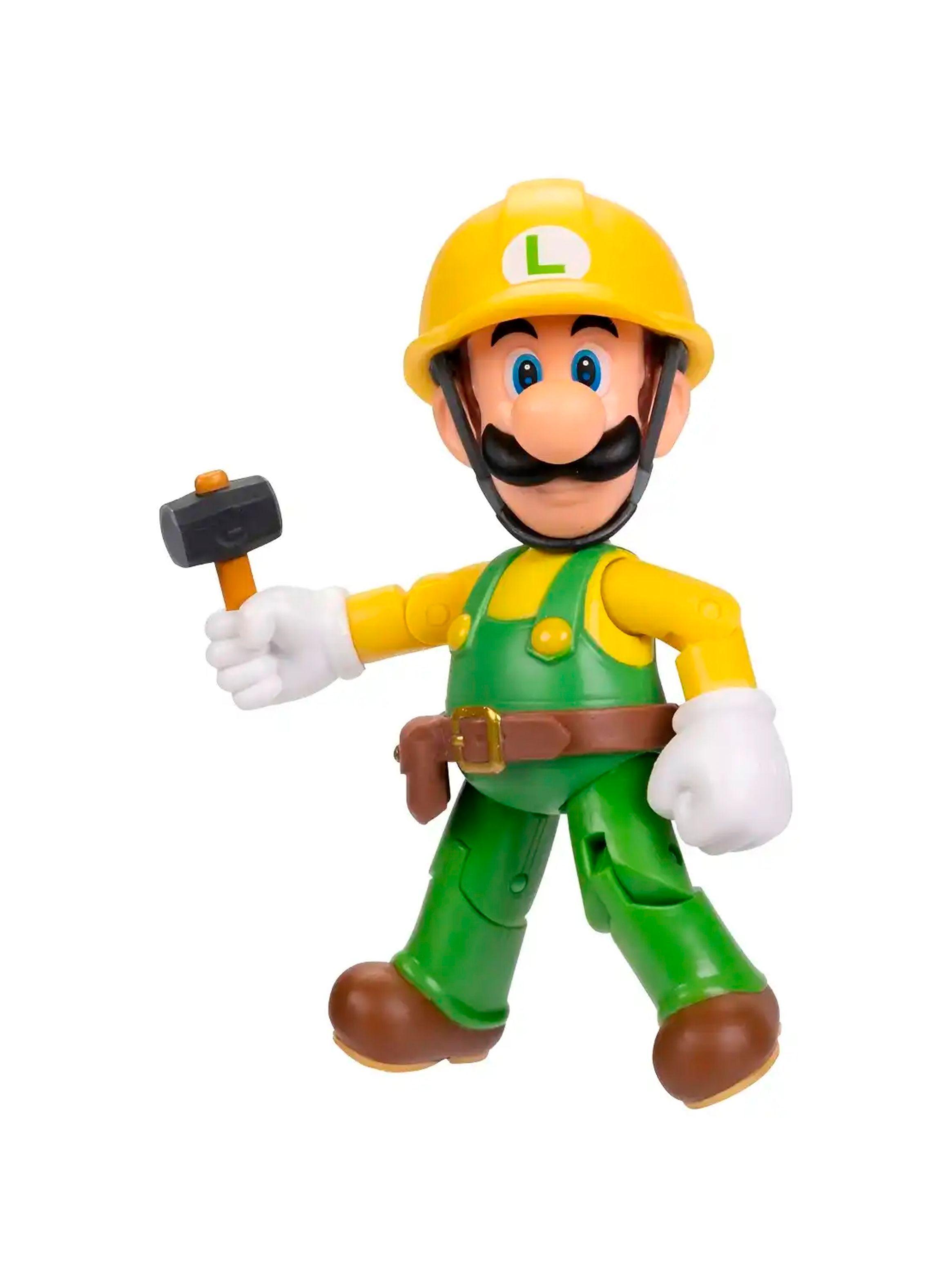 Figura Luigi Constructor 10cm | Super Mario de Jakks-1