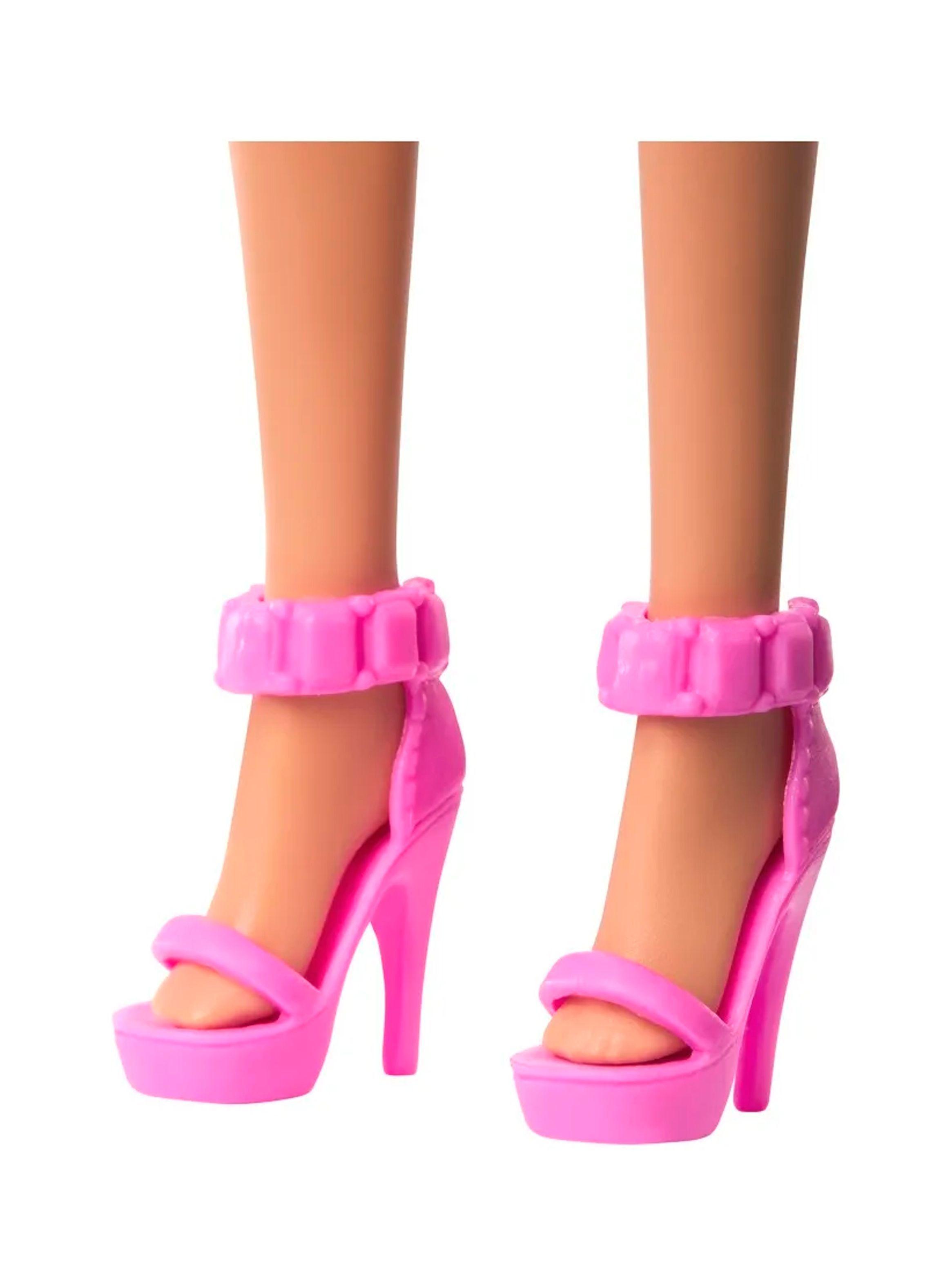 Muñeca Barbie 65 Aniversario | Vestido Rosa y Blanco-3