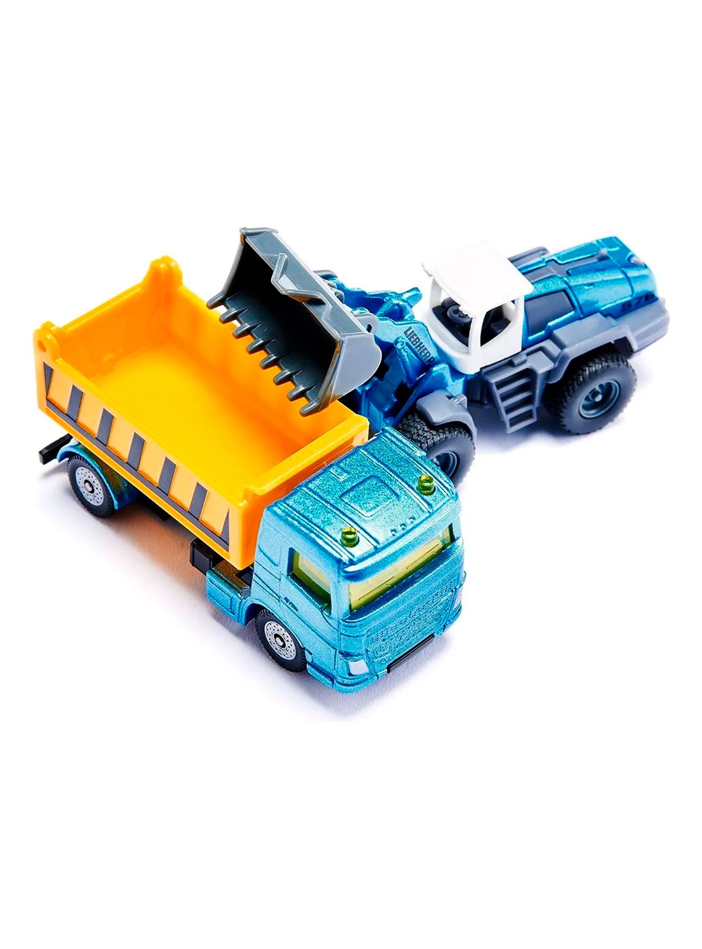 Set Construcción Siku: Camión, Cargador y Grúa | Metal 1:87-2