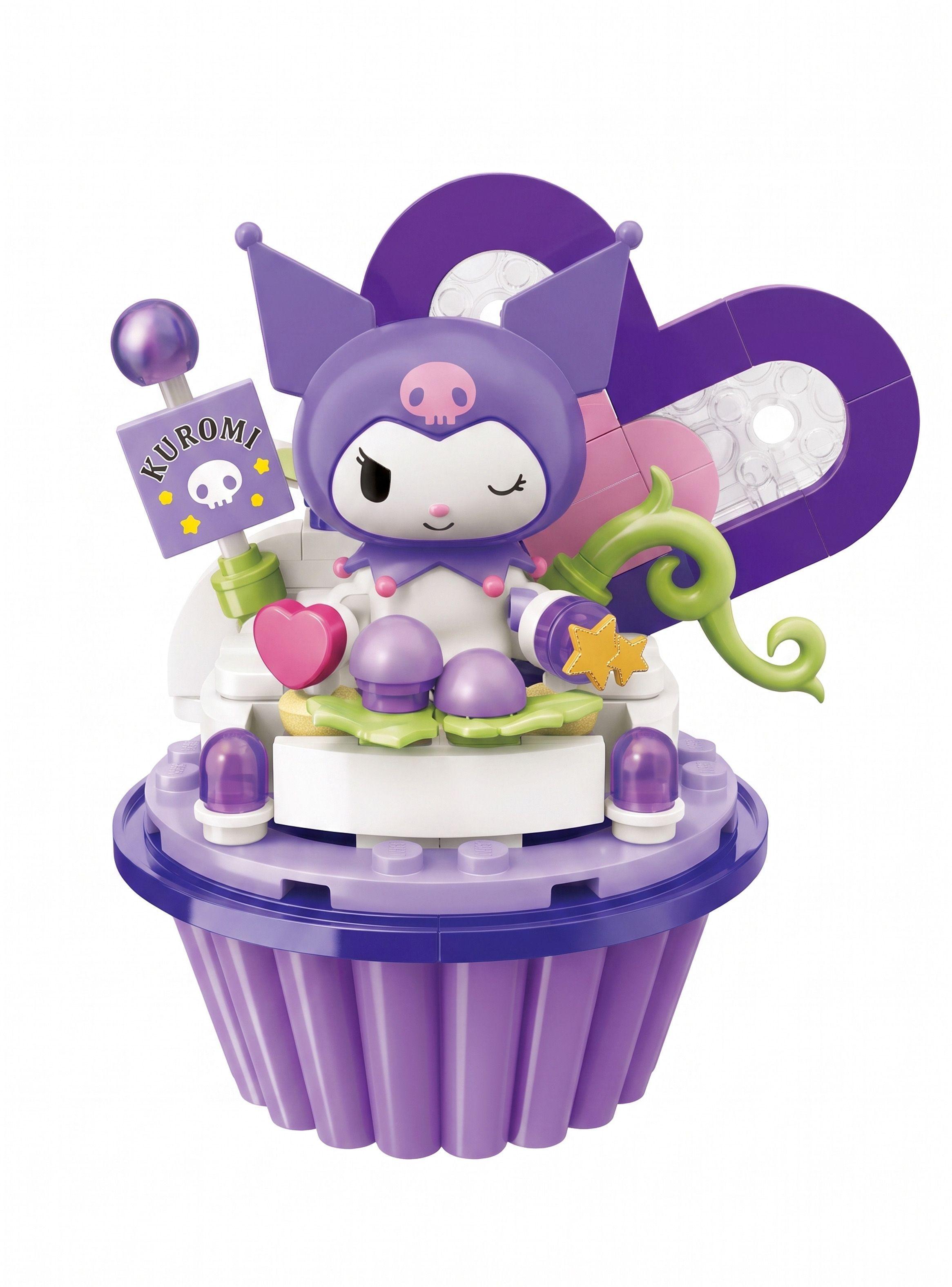 Figura Armable Kuromi Cupcake Sanrio Keeppley-1