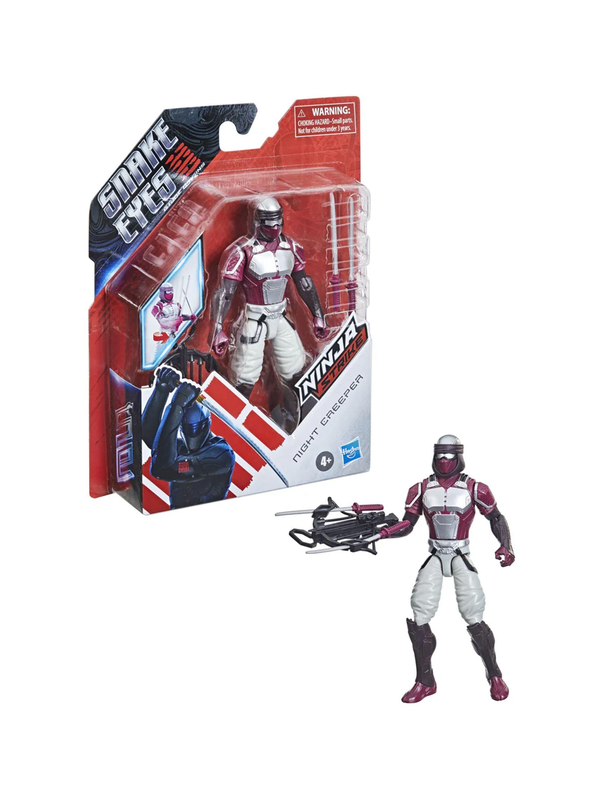 Figura de Acción Coleccionable Night Creeper Snake Eyes G.i. Joe Origins de Hasbro-0