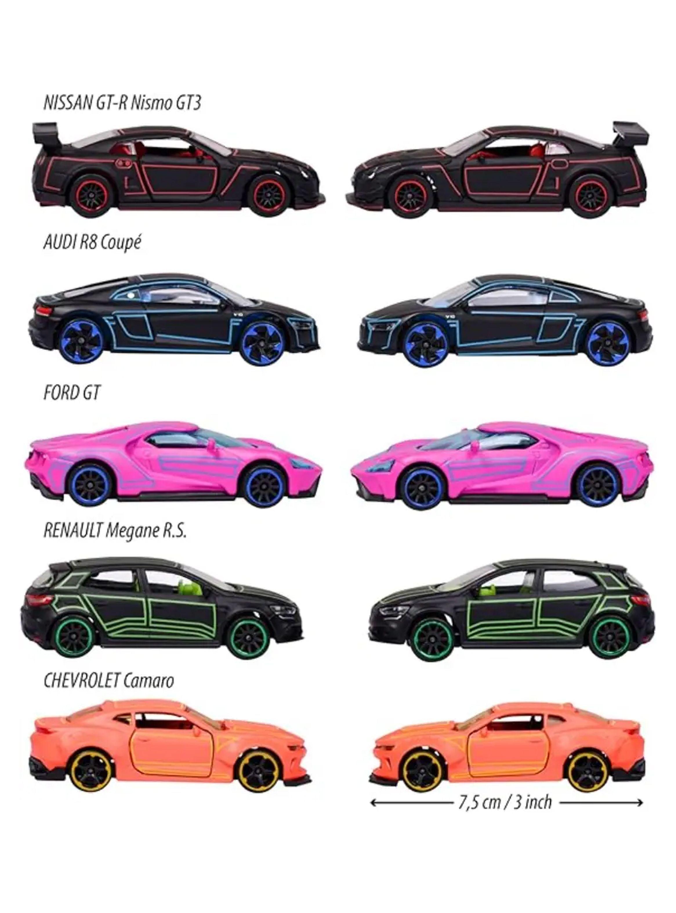 Pack de 5 Autos de Colección Versión Light Racer Giftpack de Majorette-4