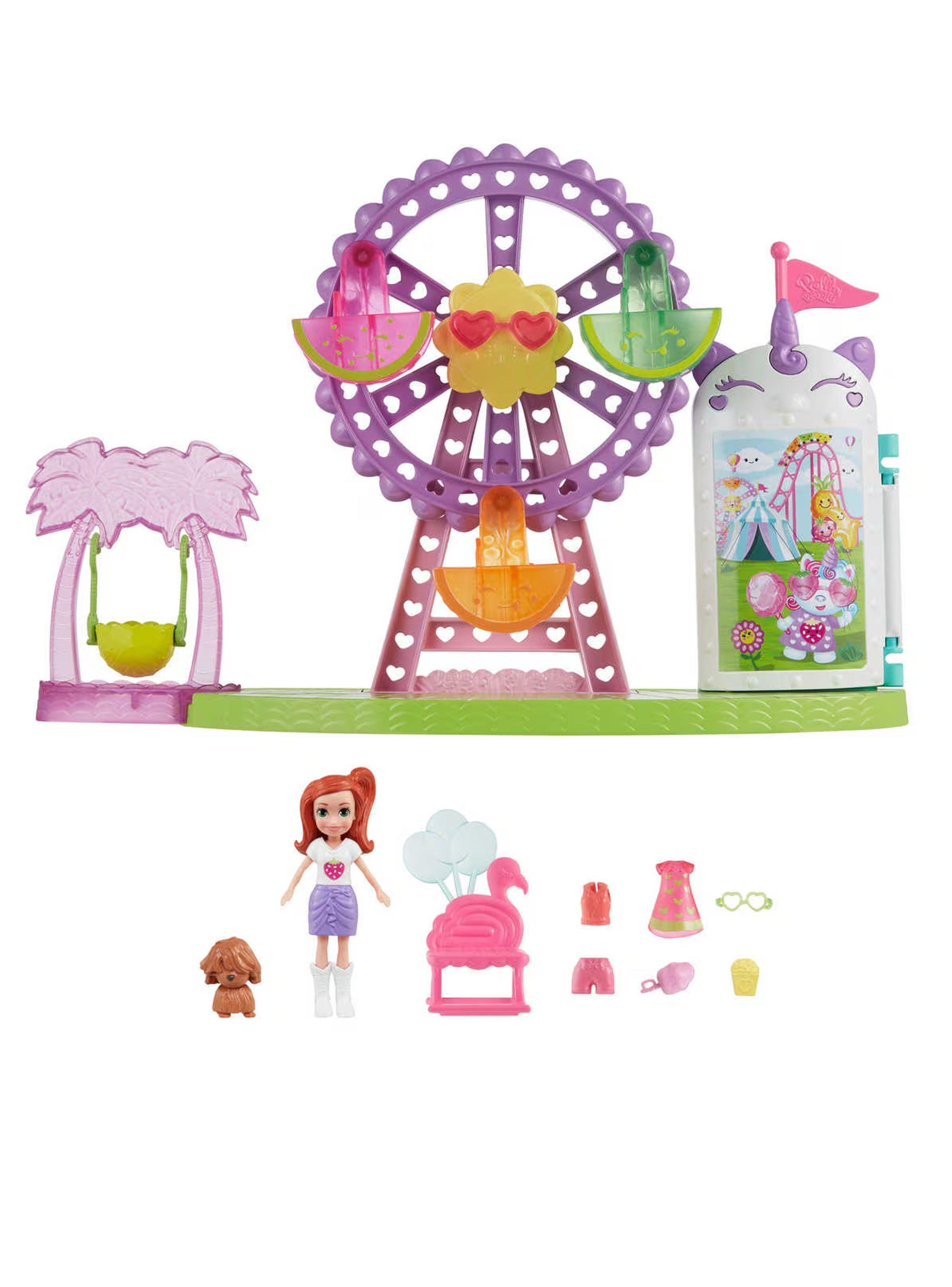Muñeca Polly Pocket Set De Juego Carnaval De Bocadillos Tropicales de Mattel-2