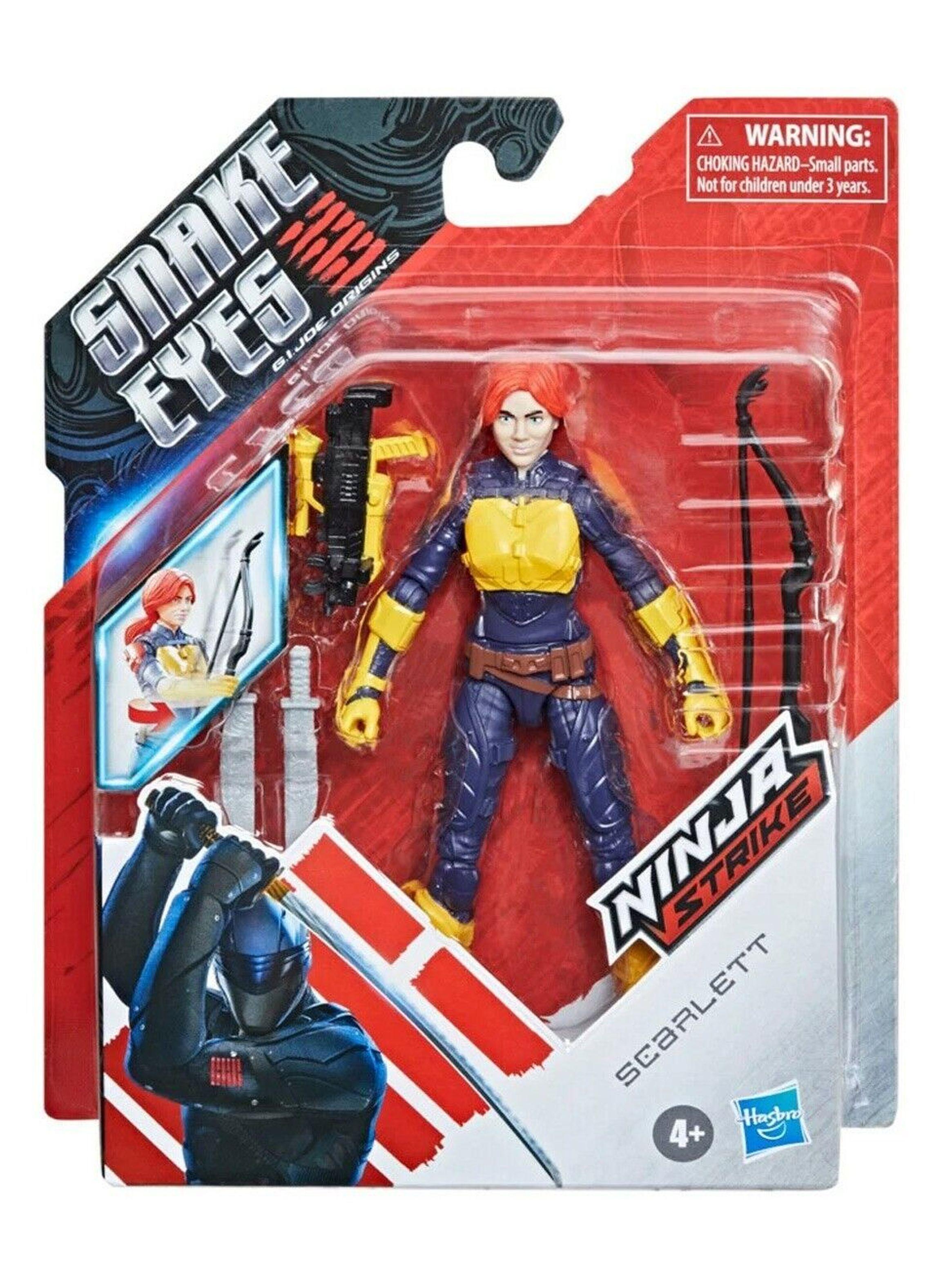 Figura de Acción Coleccionable Scarlett Ninja Strike Snake Eyes G.i. Joe Origins de Hasbro-2