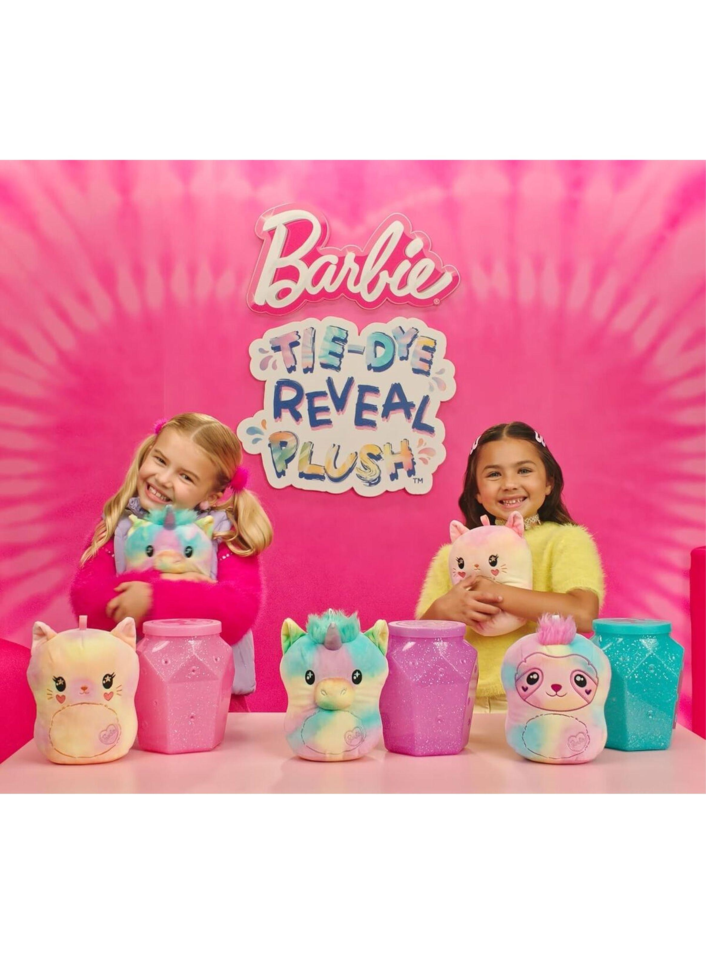 Muñeca Barbie Tie-dye Reveal Plush Rosado Sorpresa de Mattel-3