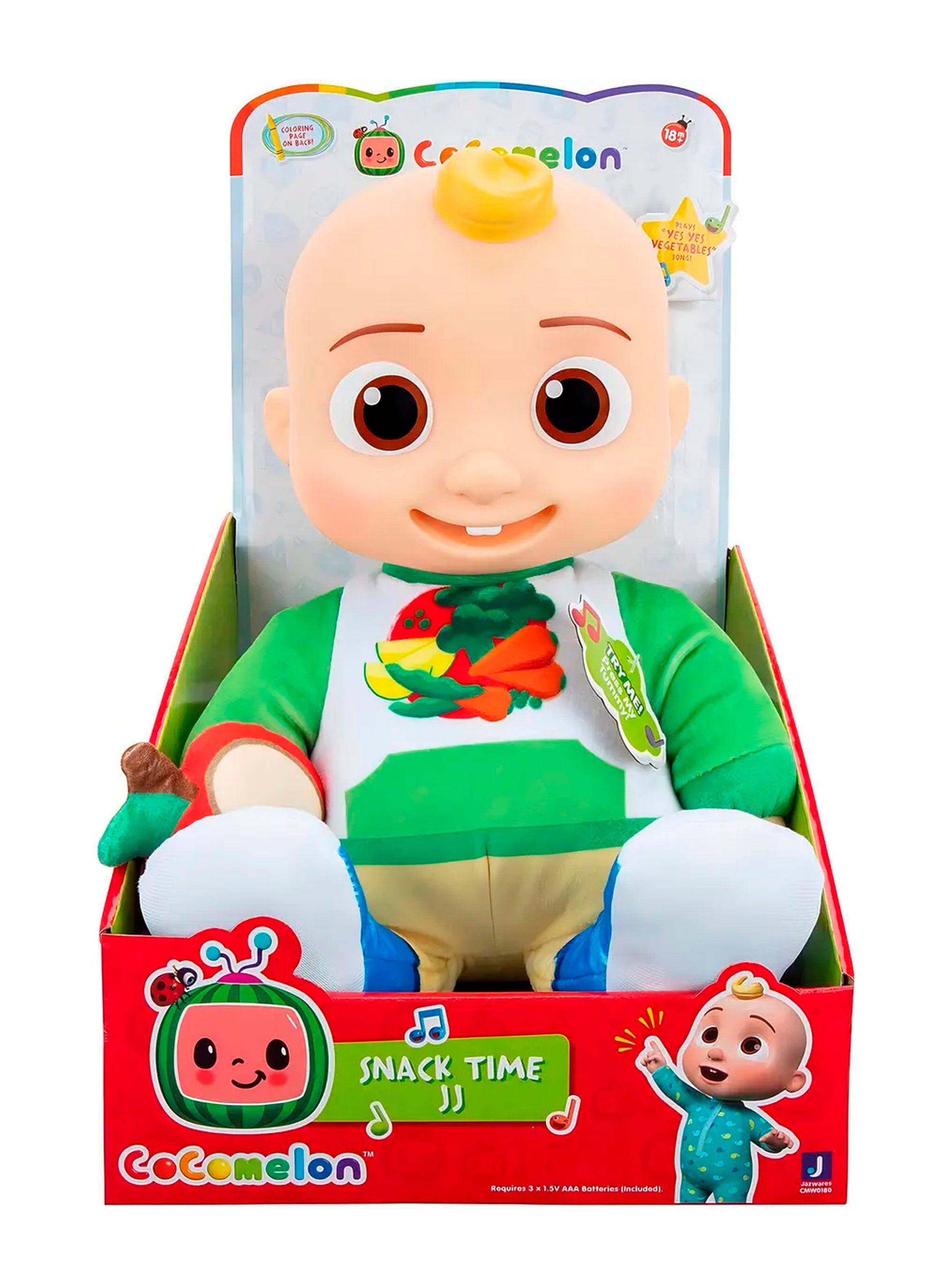 Mu eco Cocomelon JJ Peluche Musical Snack Time Con Sonido Original-3