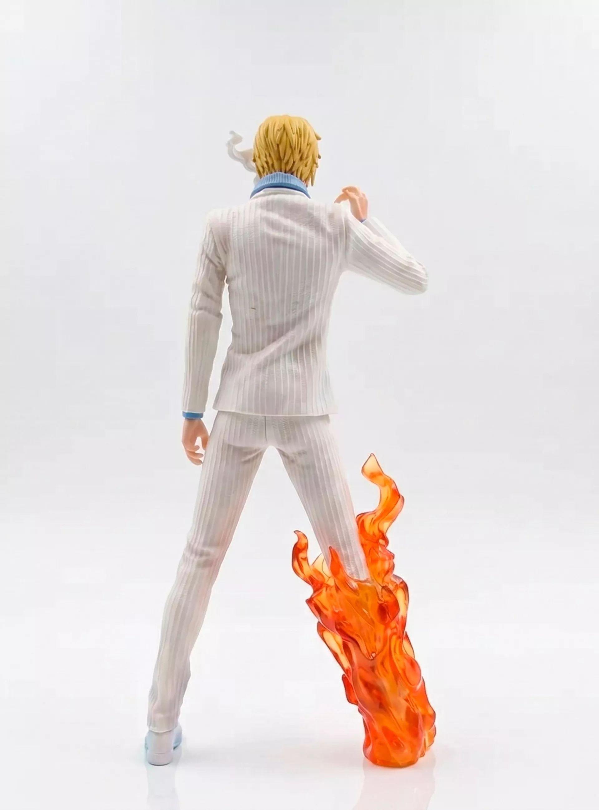 Figura Sanji One Piece 32cm Traje Blanco Diable Jambe-2