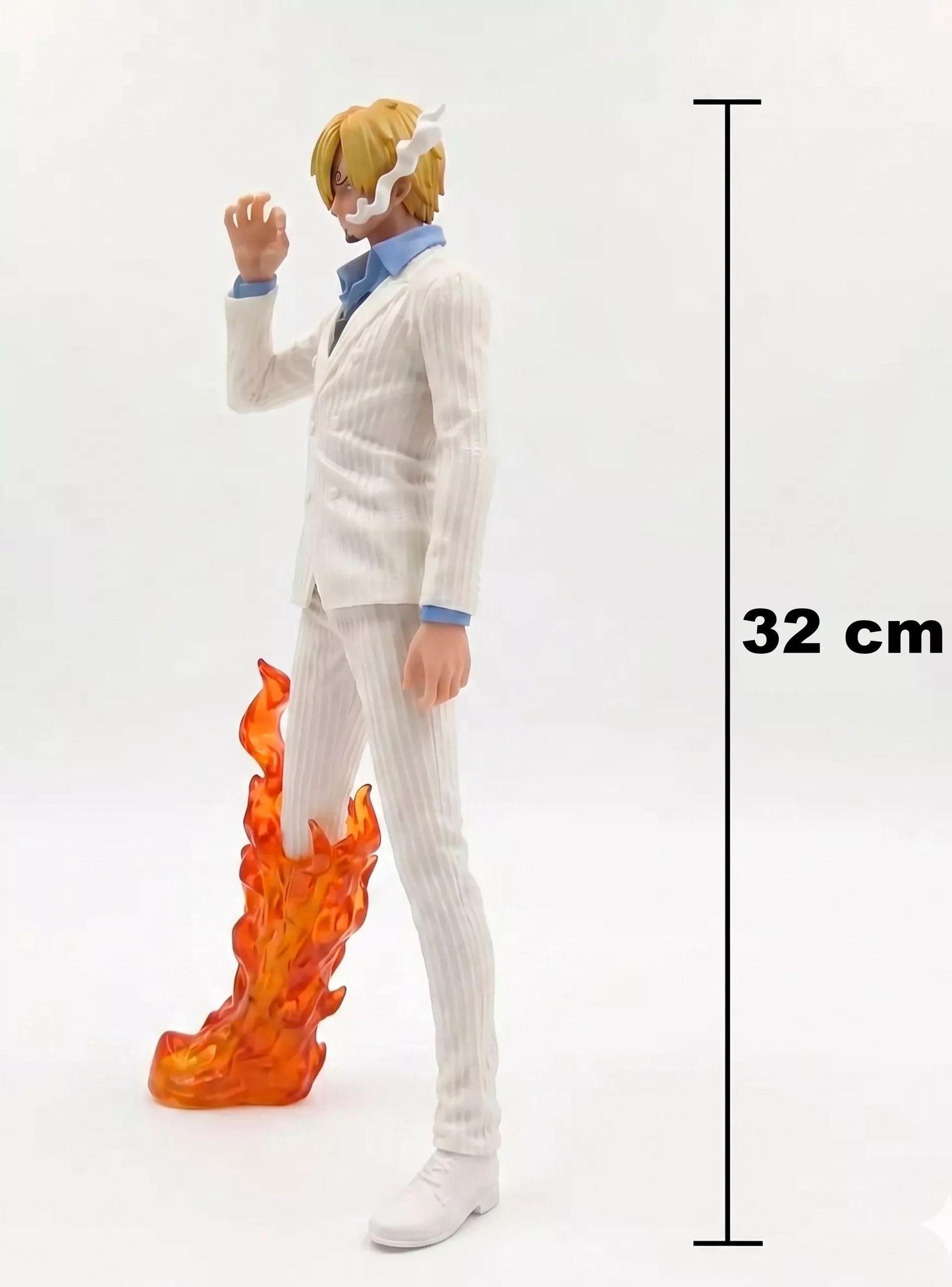 Figura Sanji One Piece 32cm Traje Blanco Diable Jambe-3