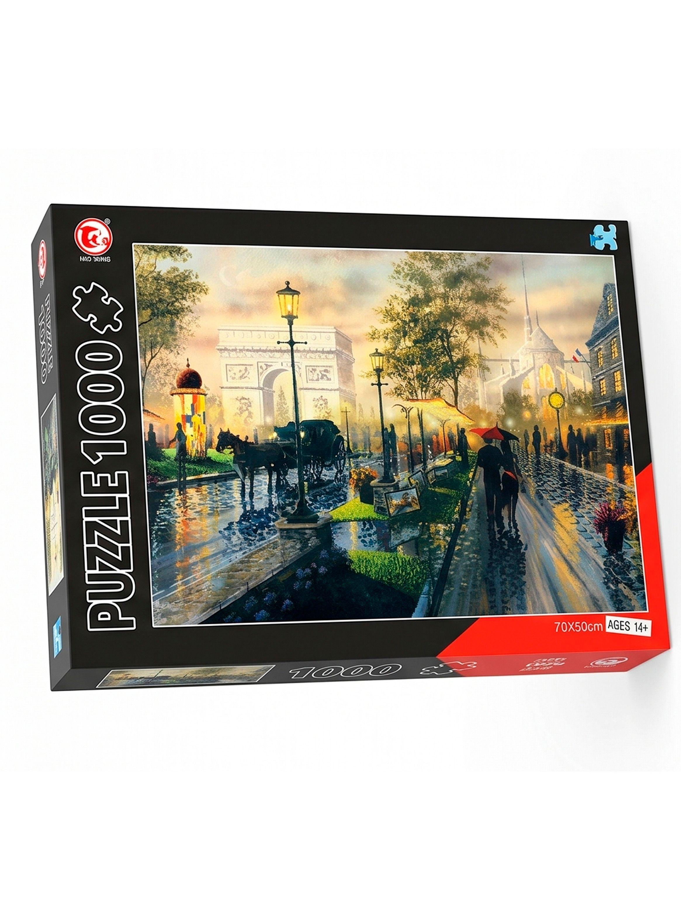 Puzzle Rompecabezas Paris Atardecer 1000 Piezas 70x50cm-2
