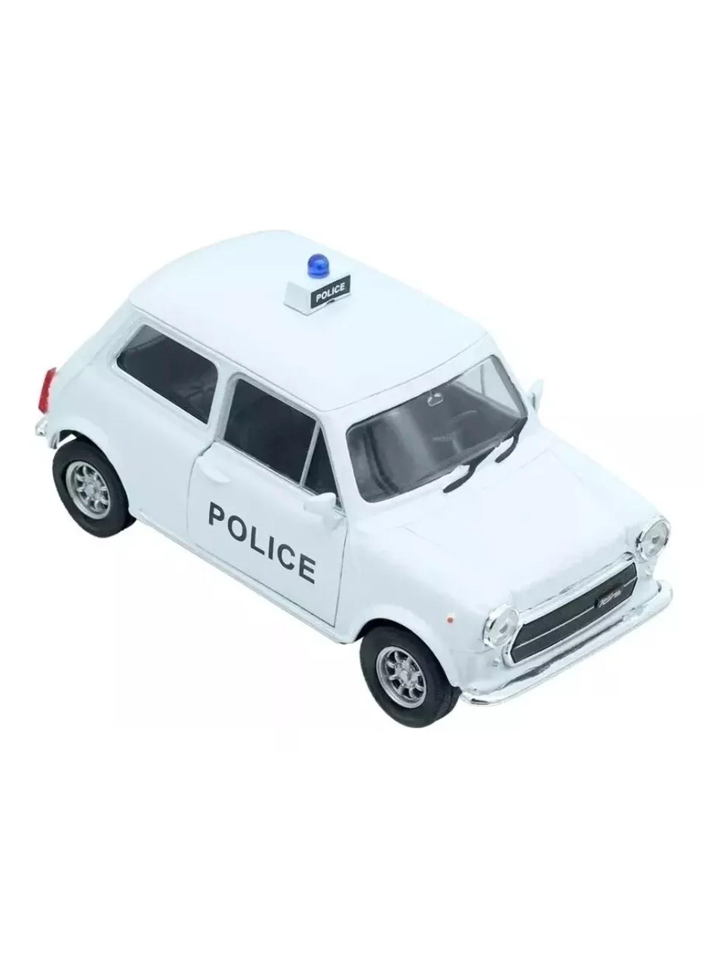 Auto De Colección Policía Mini Cooper 1300 Londres Ecala 1:38 de Welly-2