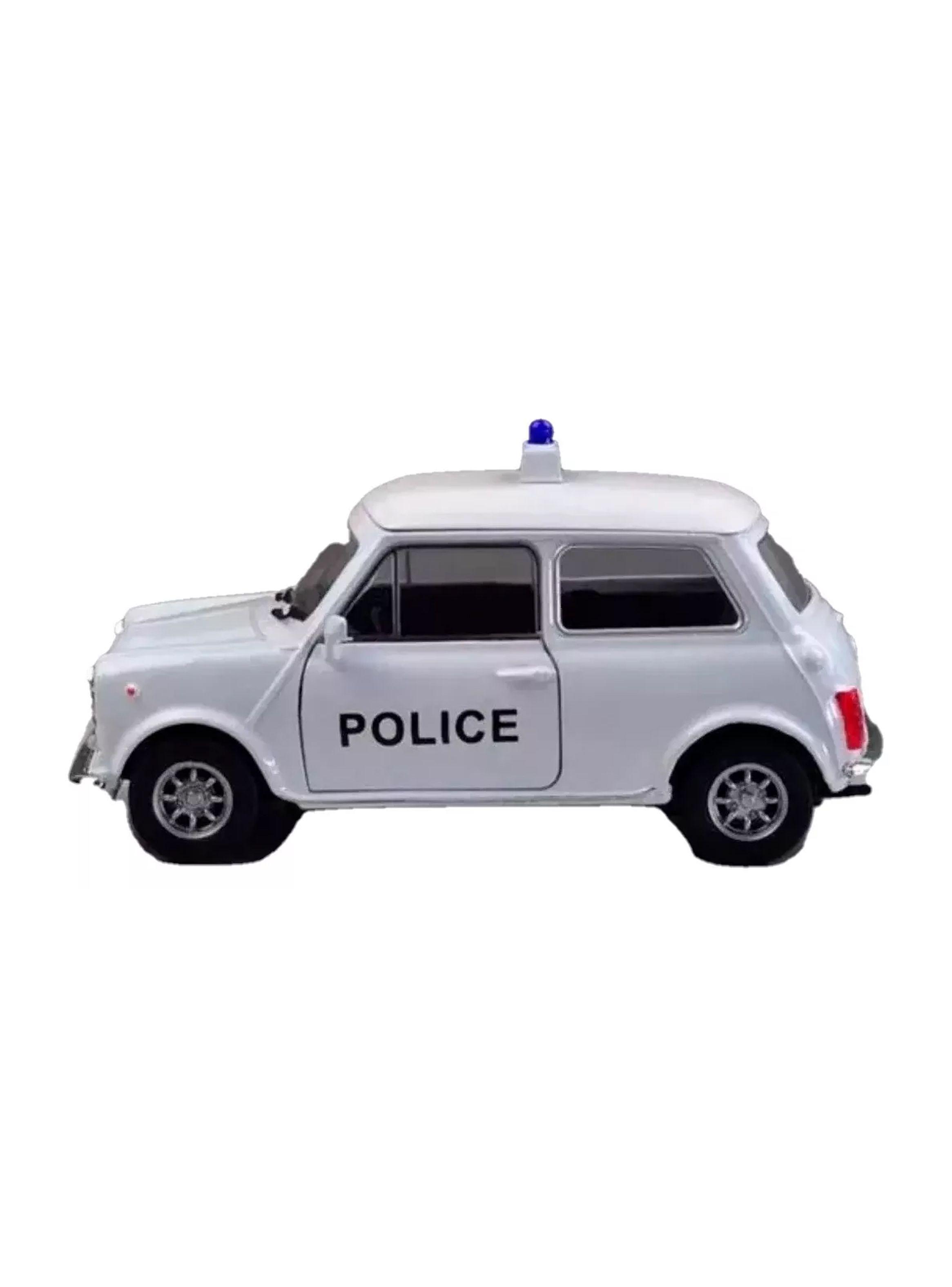 Auto De Colección Policía Mini Cooper 1300 Londres Ecala 1:38 de Welly-3