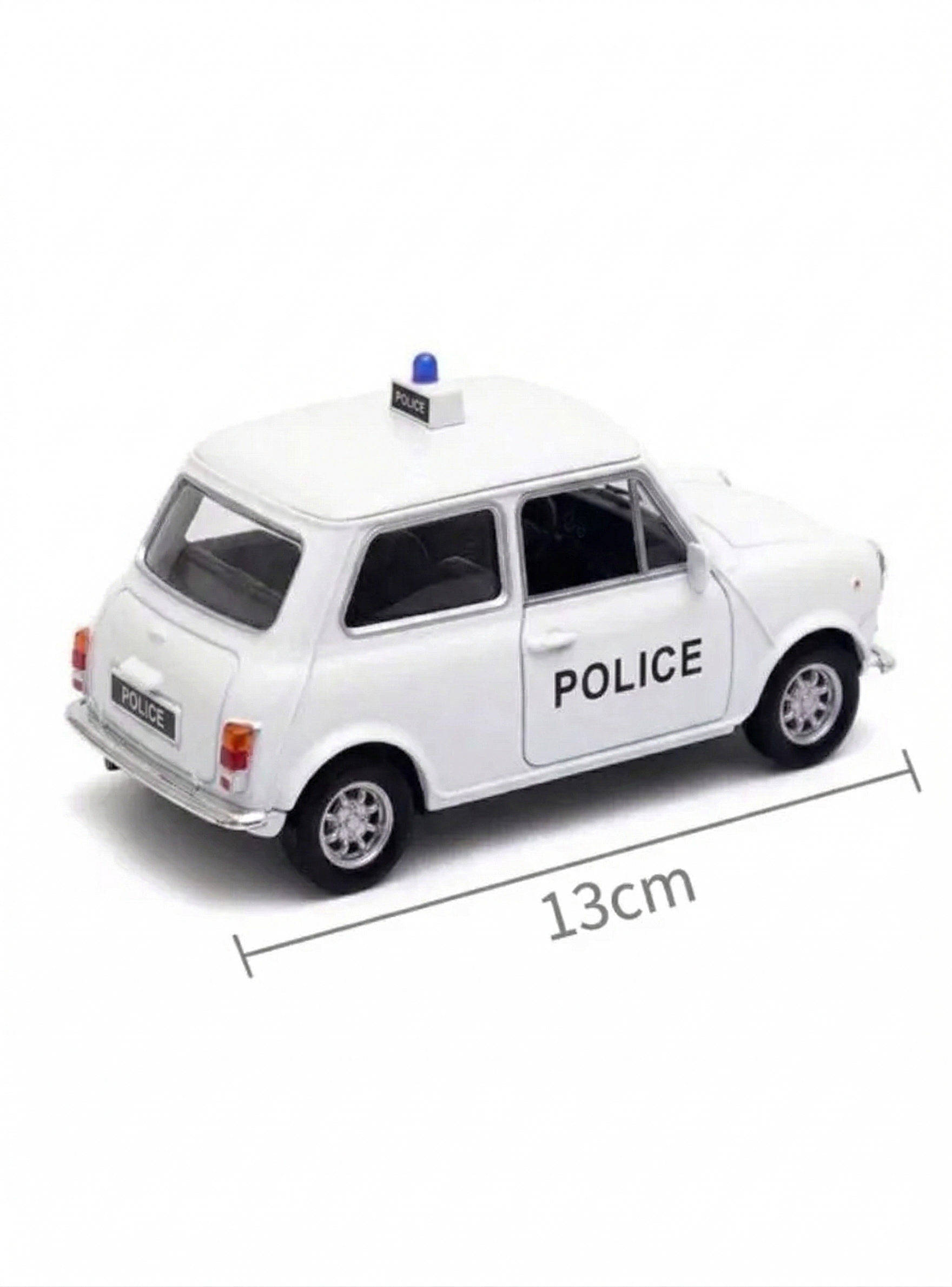 Auto De Colección Policía Mini Cooper 1300 Londres Ecala 1:38 de Welly-2