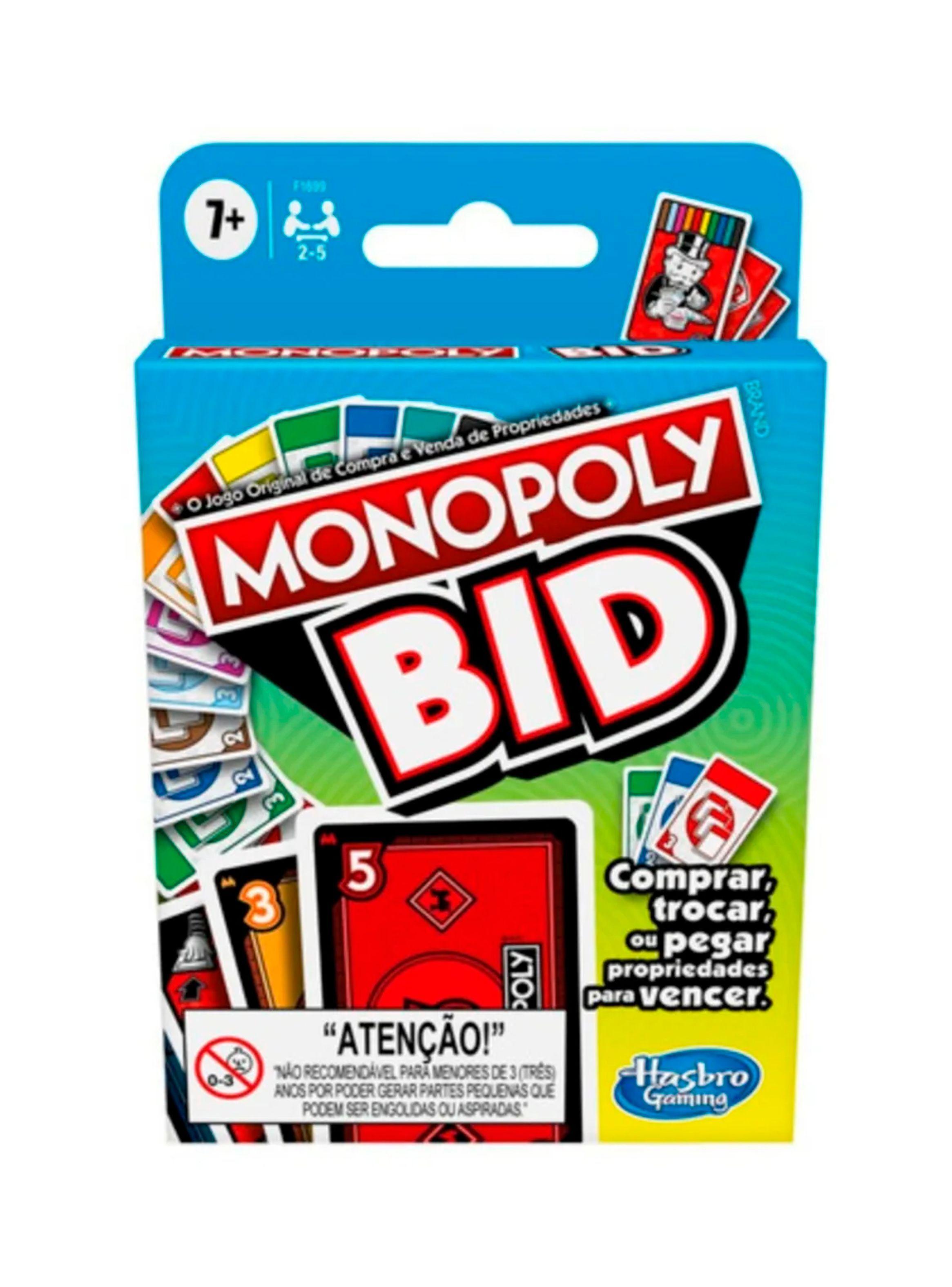Juego de Cartas Monopoly Bid | Rápido y Estratégico-3