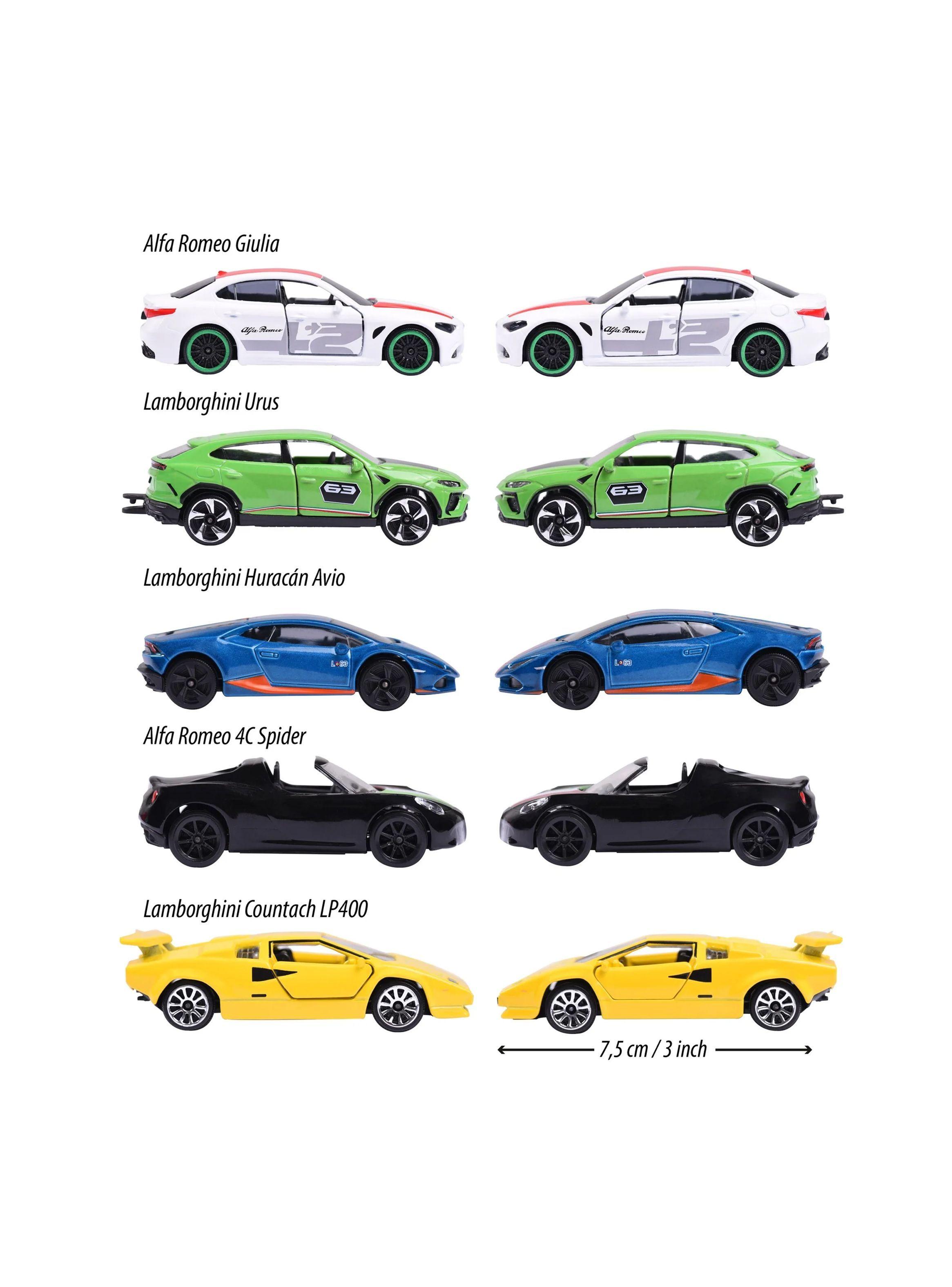 Pack de 5 Autos de Colección Dream Cars Italy Escala 1:64 de Majorette-3