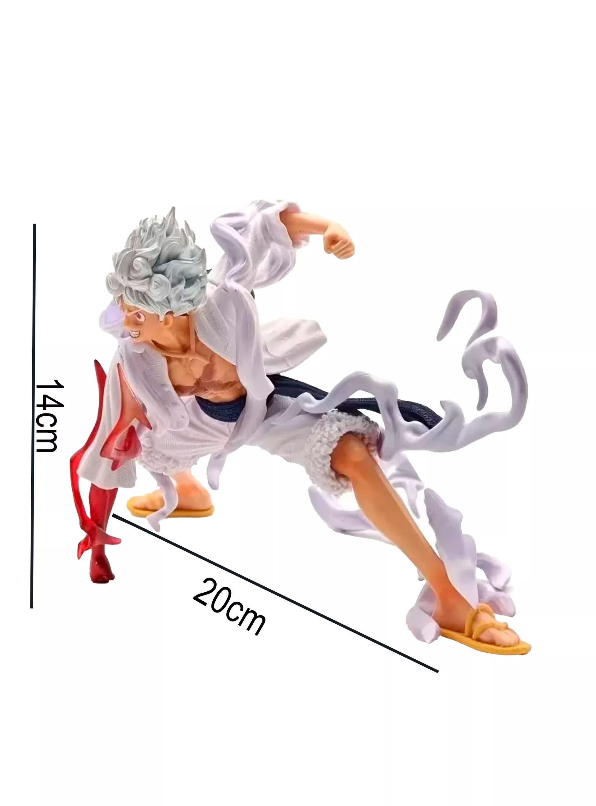 Figura Luffy Gear 5 Nika Pose Batalla 14cm One Piece-4
