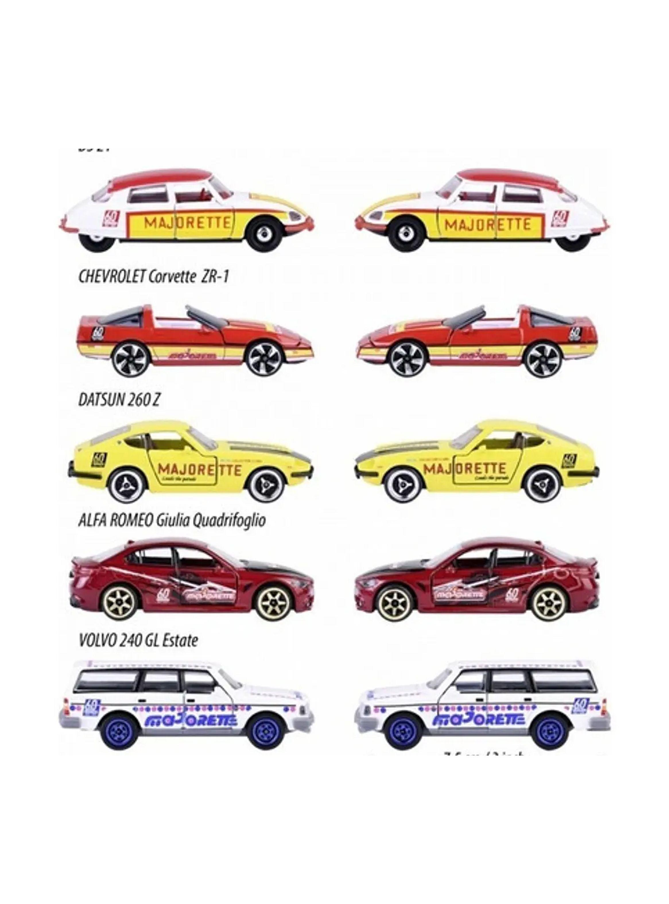 Pack 5 Vehículos Deportivos Edición 60 Aniversario Escala 1:64 de Majorette-4