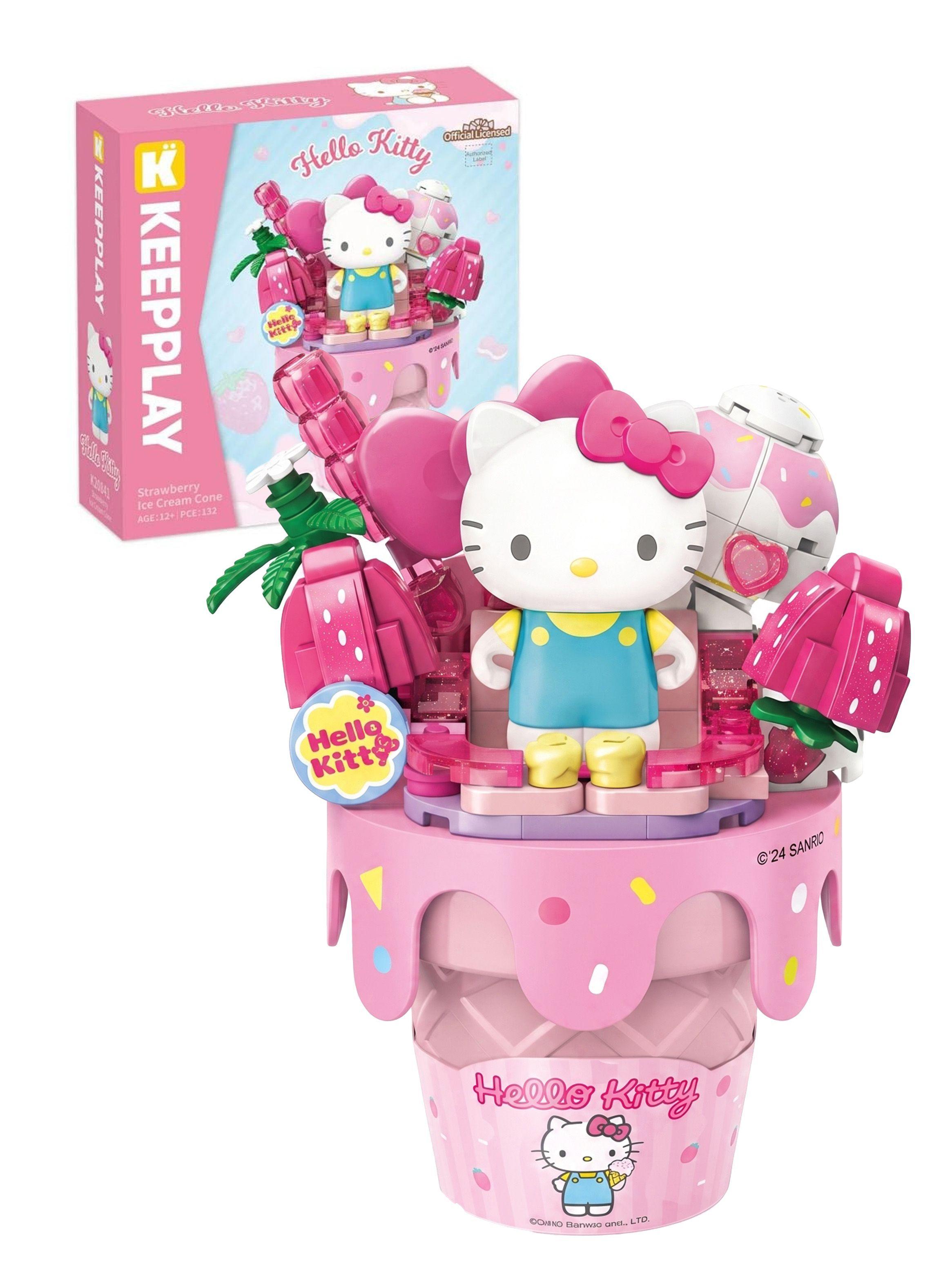 Figura Armable Hello Kitty Helado Frutilla Sanrio-0
