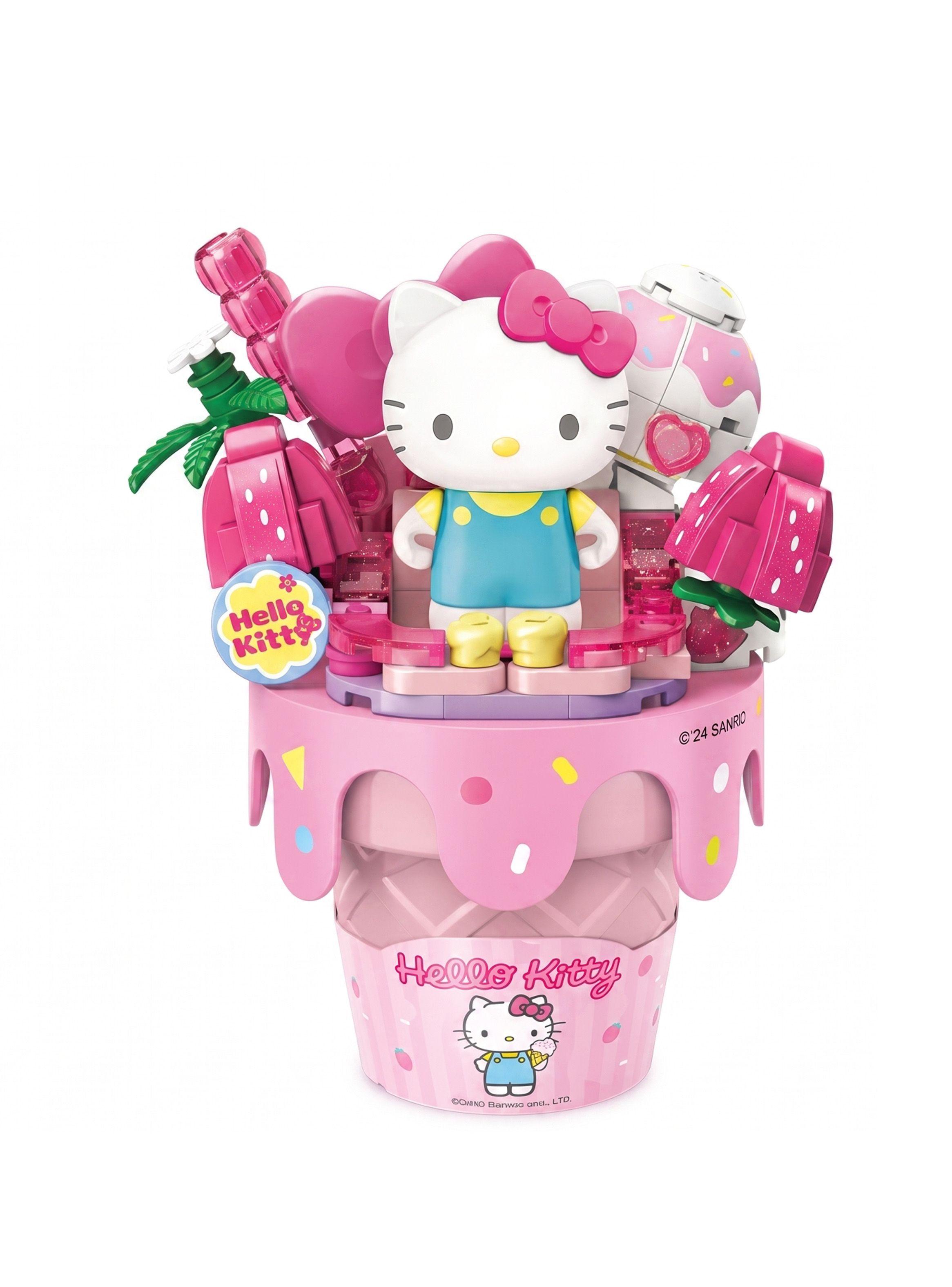 Figura Armable Hello Kitty Helado Frutilla Sanrio-1