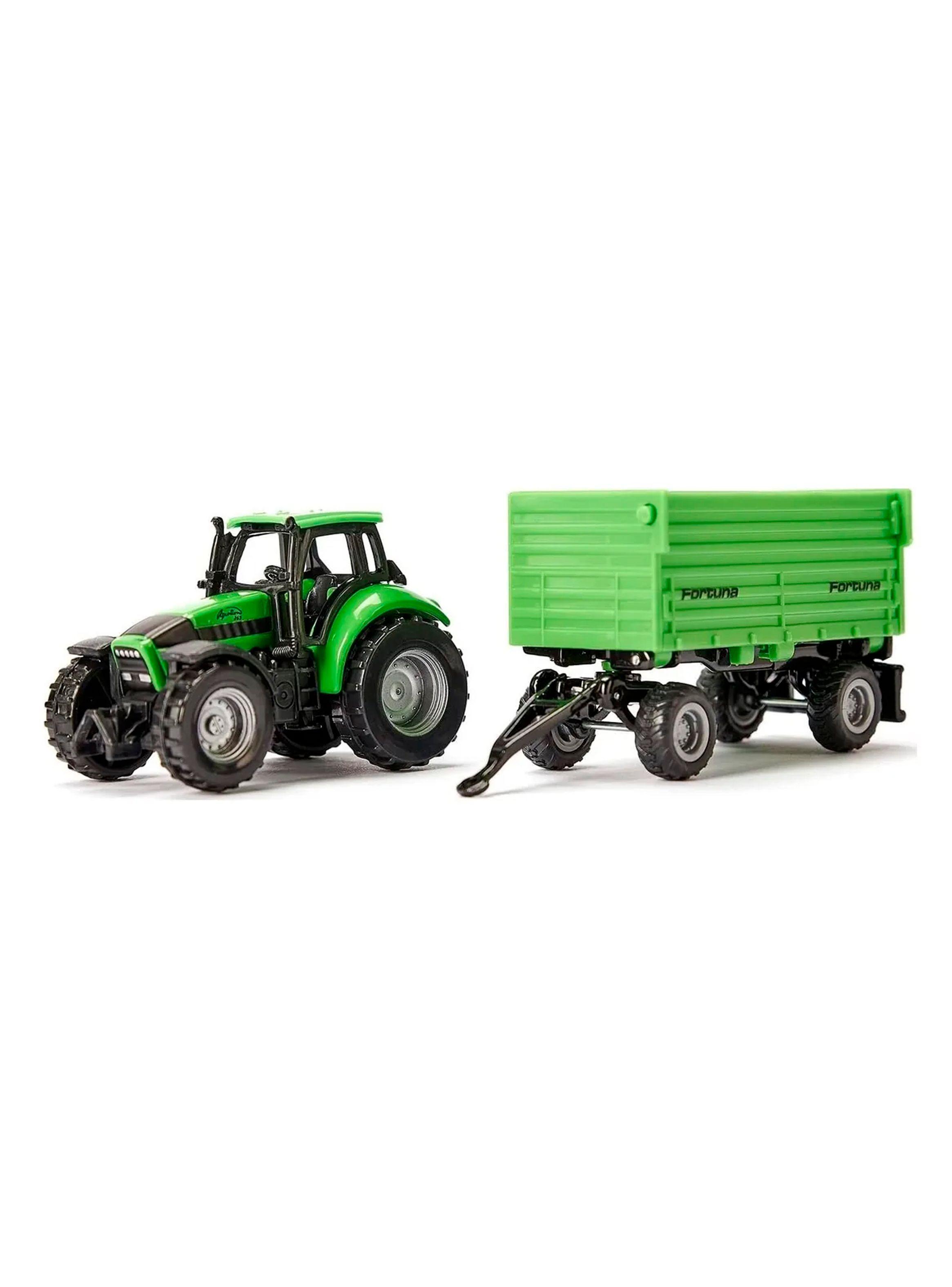 Tractor Deutz-Fahr con Remolque | Siku 1606 Metal-2