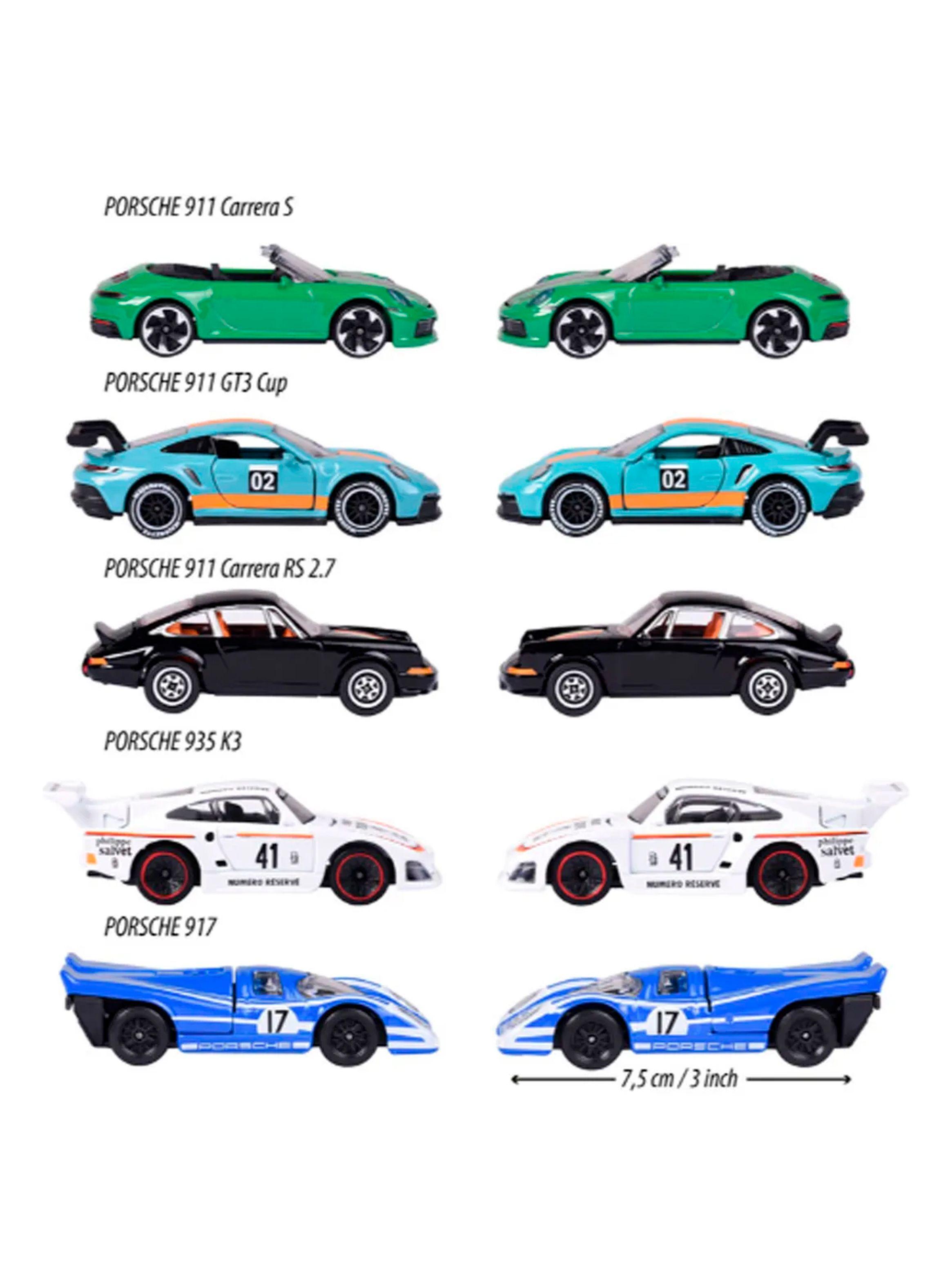 Set 5 Autos Metal 1 64 Majorette Porsche Edition Original-3