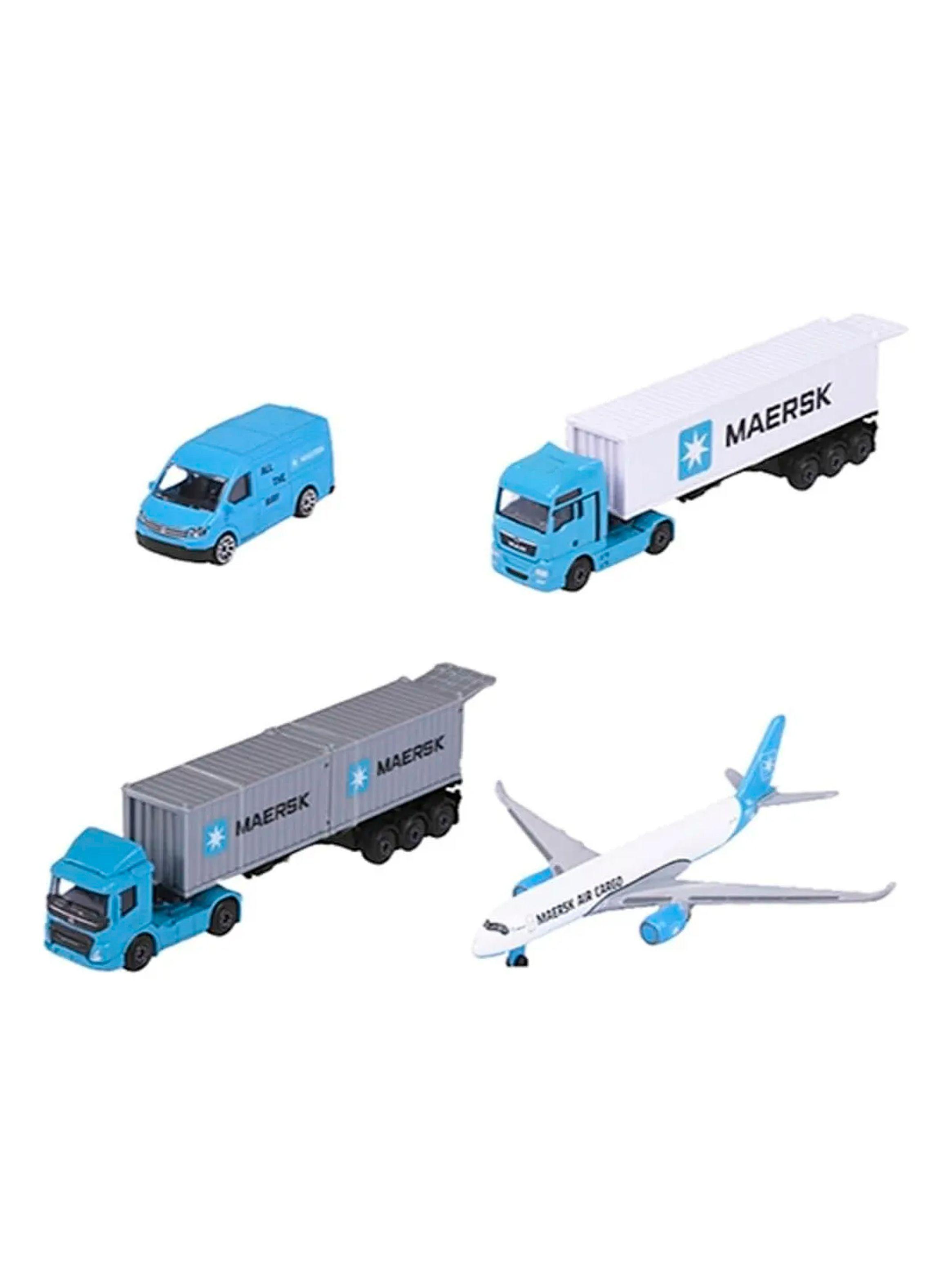 Set 5 Vehículos Logística Maersk | Majorette 1:64-2