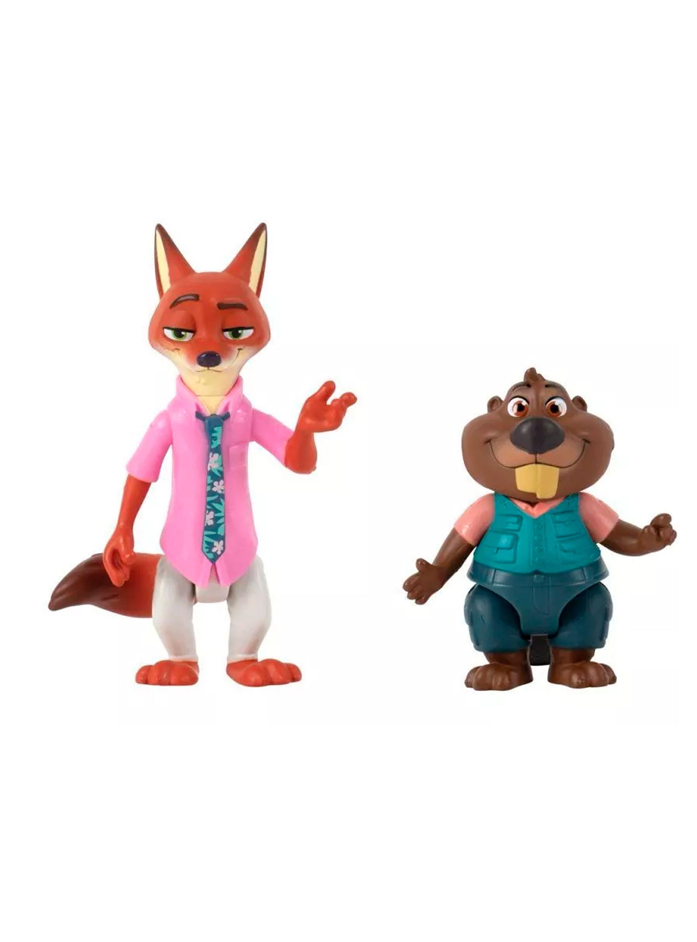 Pack 2 Figuras Nick Wilde y Nibbles | Zootopia 2 Disney-3