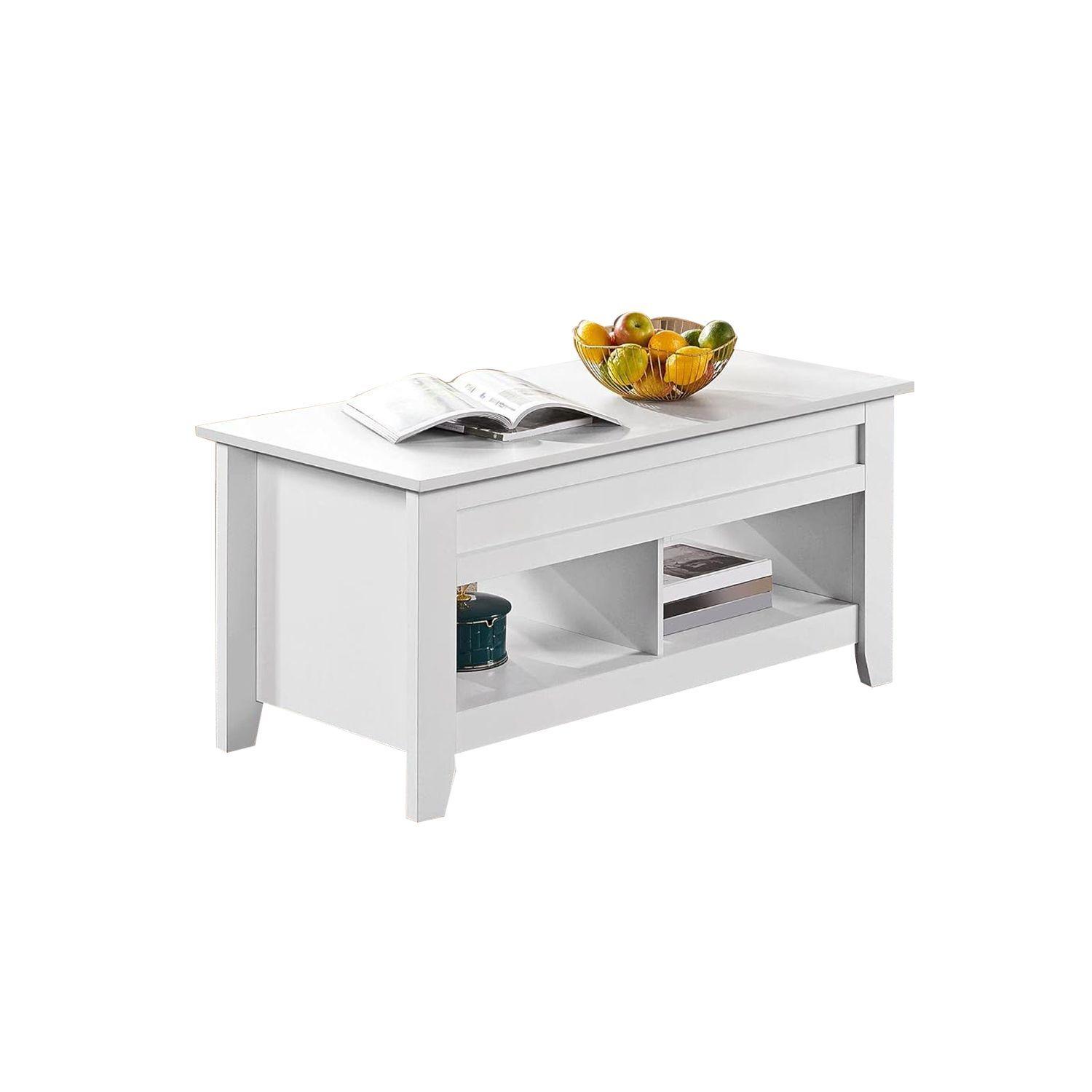 Mesa De Centro Elevable Para Living 105x50x45cm Norteamérica-6