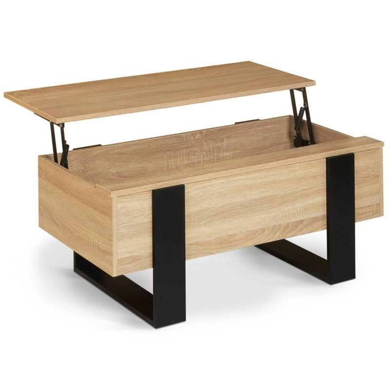 Mesa De Centro Elevable Para Living 105x55x40cm Norteamericana-5