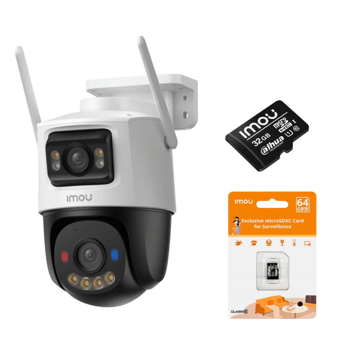 C mara de Seguridad WiFi Imou Cruiser Dual 6MP Tarjeta SD de Regalo-1
