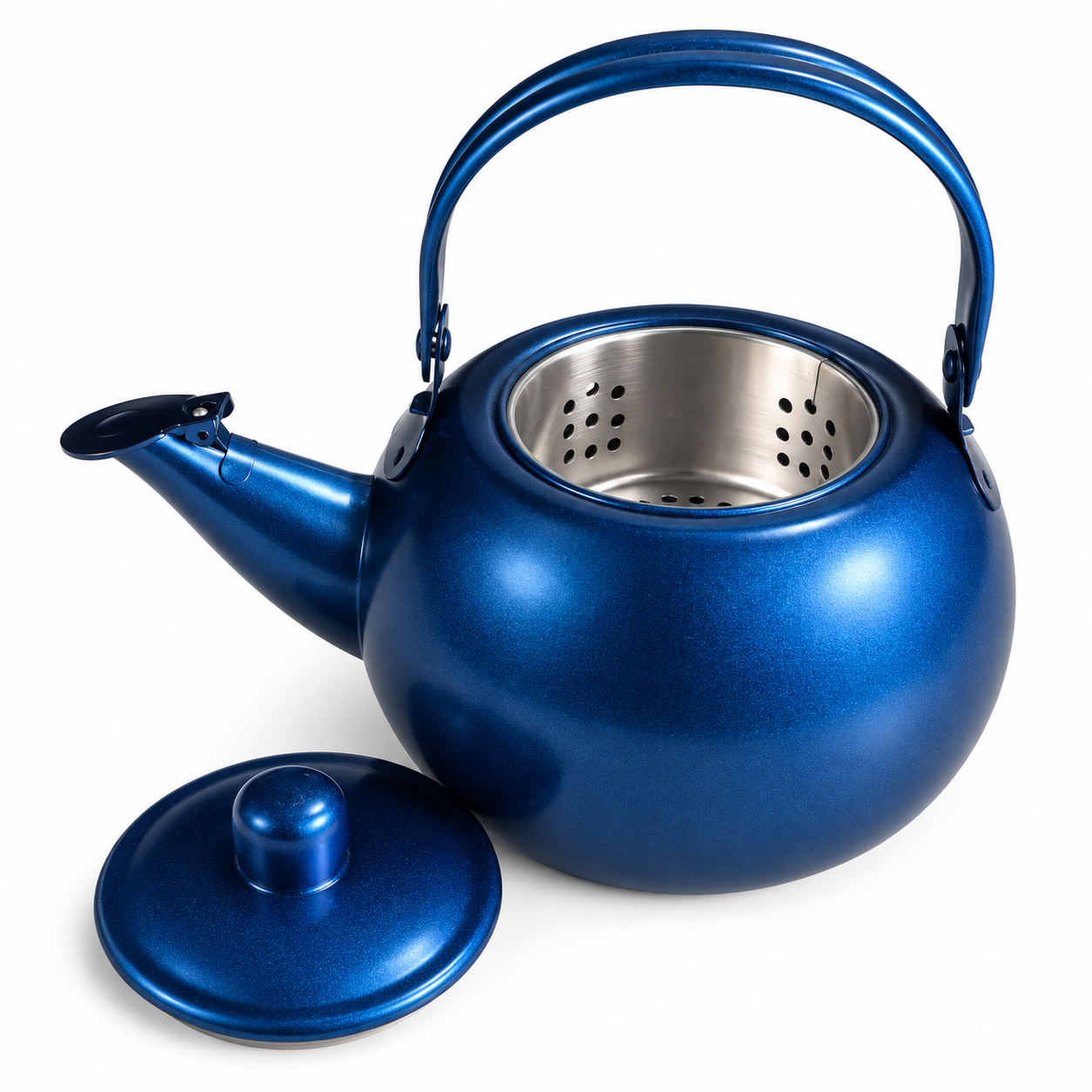 Tetera de Te TOMISA Berlier 0.9 Litros con Filtro Azul-1