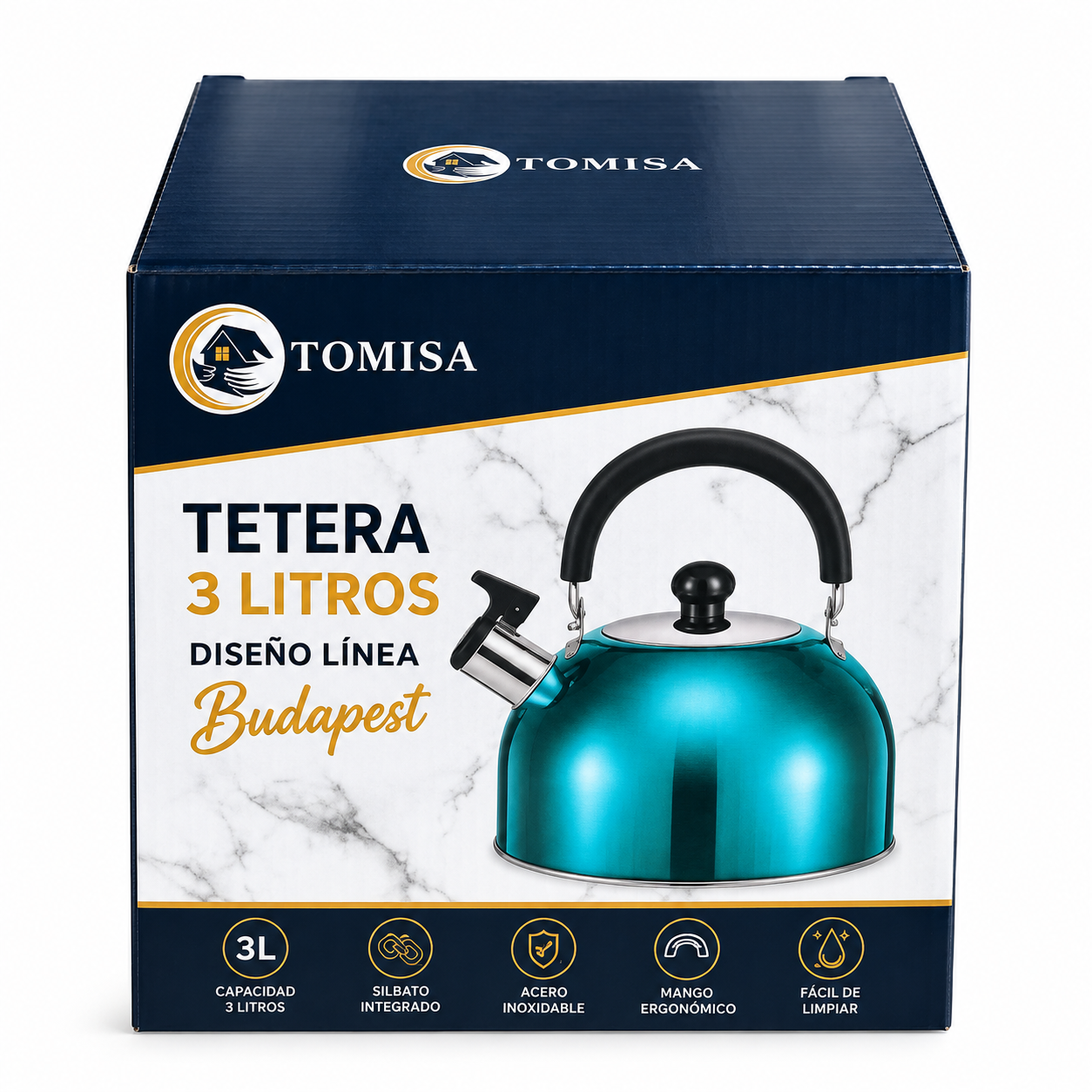 Tetera TOMISA Budapest 3 Litros Calipso-1