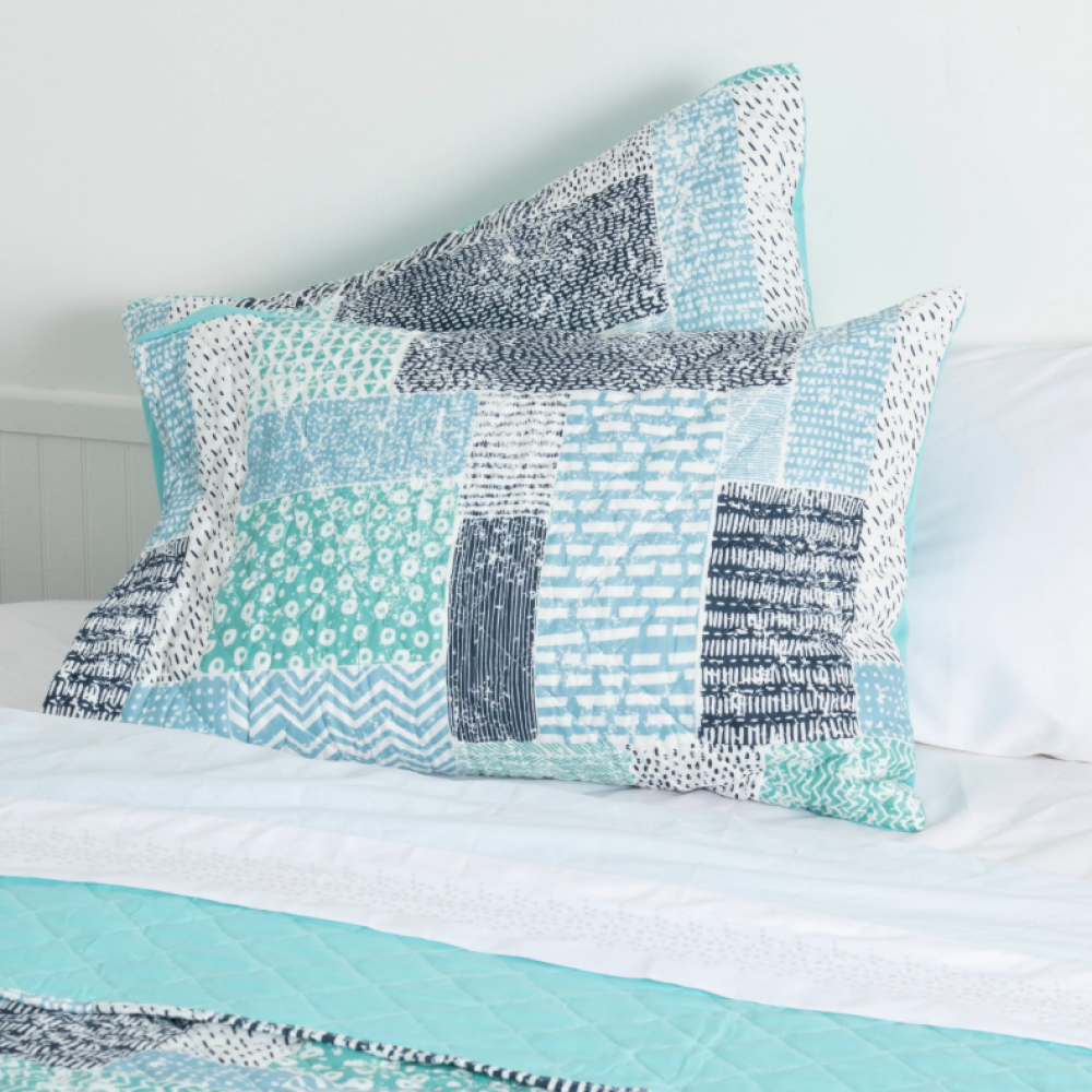 Quilt 1.5 Plazas Cosido Patchwork Lois-3