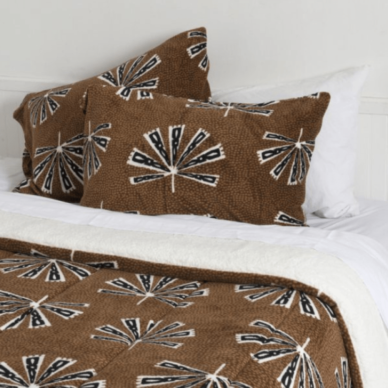 Plumón Coral Sherpa 2 Plazas Print Asmara-2