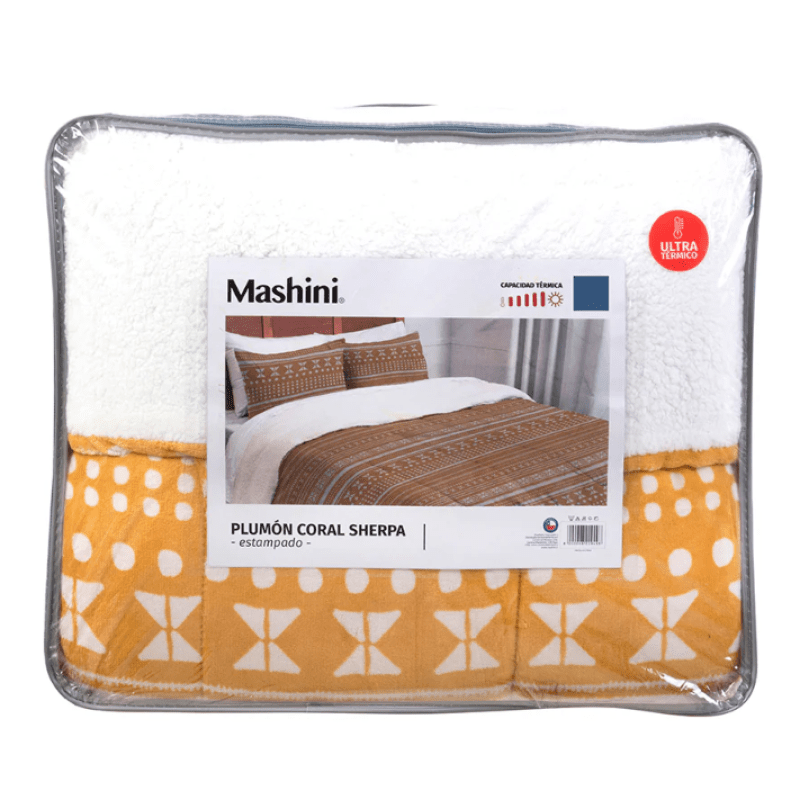 Plumón Coral Sherpa 2 Plazas Print Adis-2