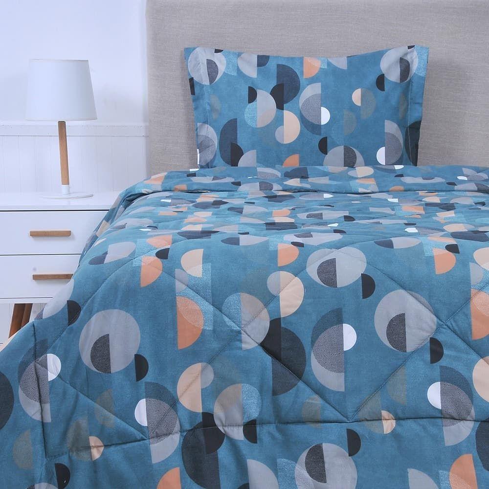 Plumón 1.5 Plazas Microfibra Estampado Oval-0