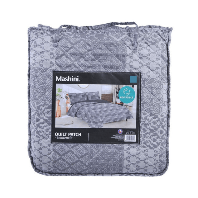 Quilt 1.5 Plazas Cosido Patchwork Piscis-3
