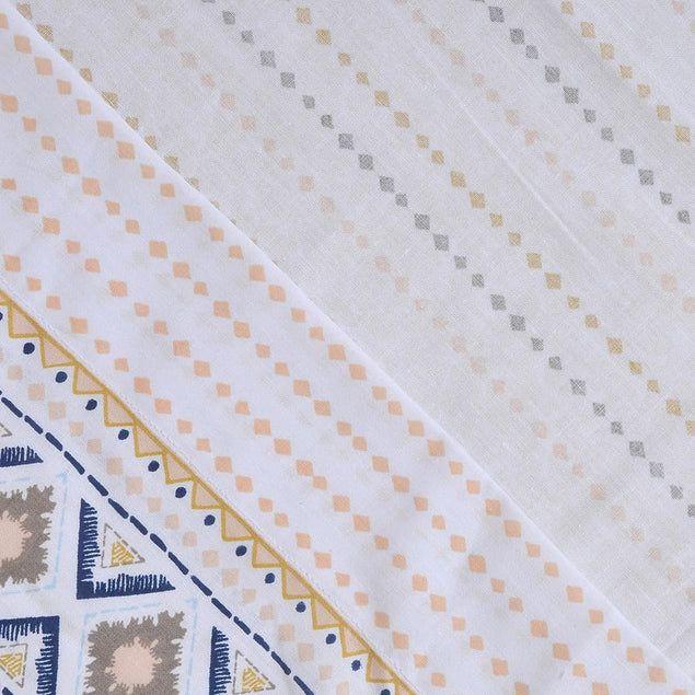 Sábana King 144 Hilos Estampado Azafrán-1